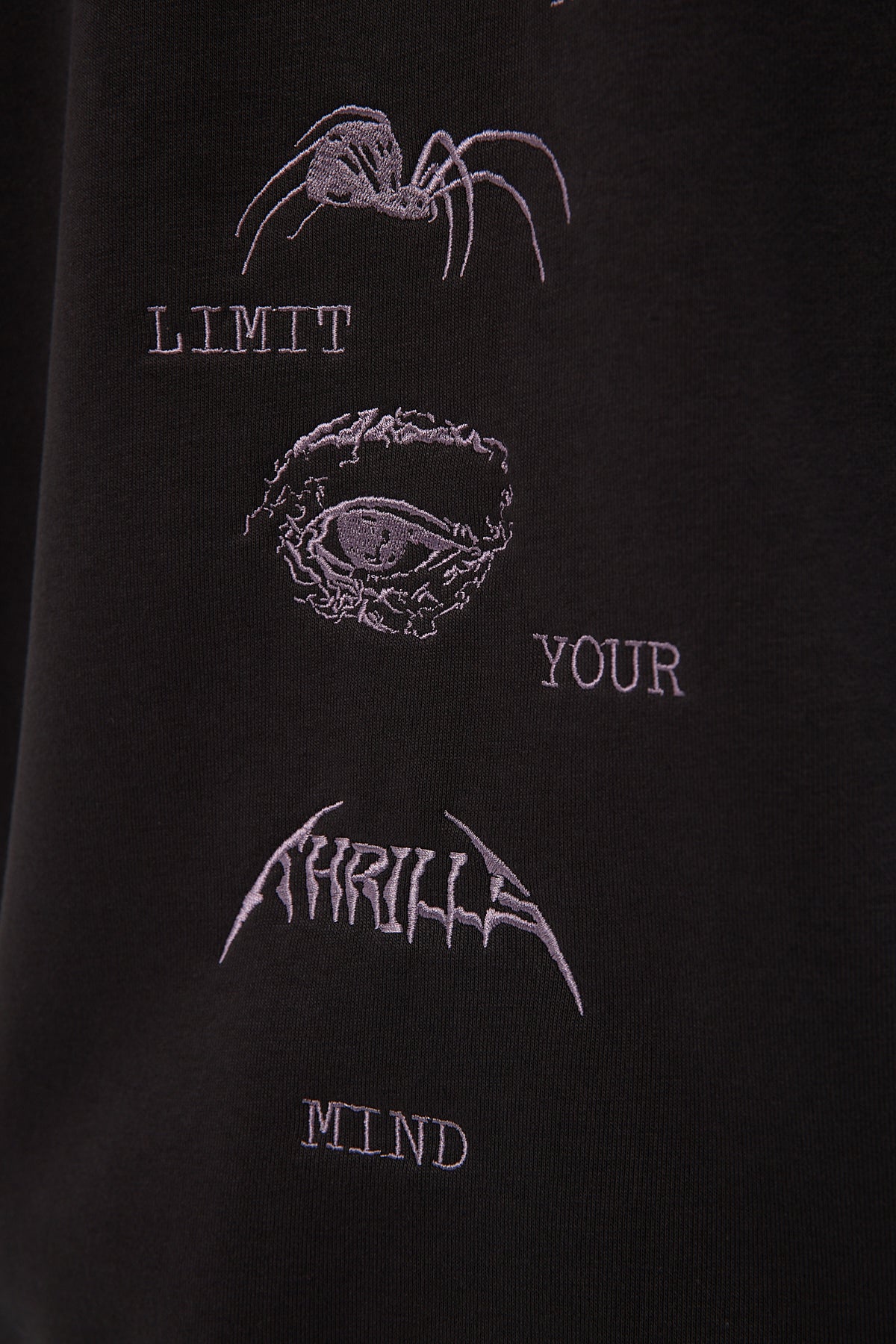 Thrills Do Not Limit Your Mind Slouch Pull On Hood Black - Image 7