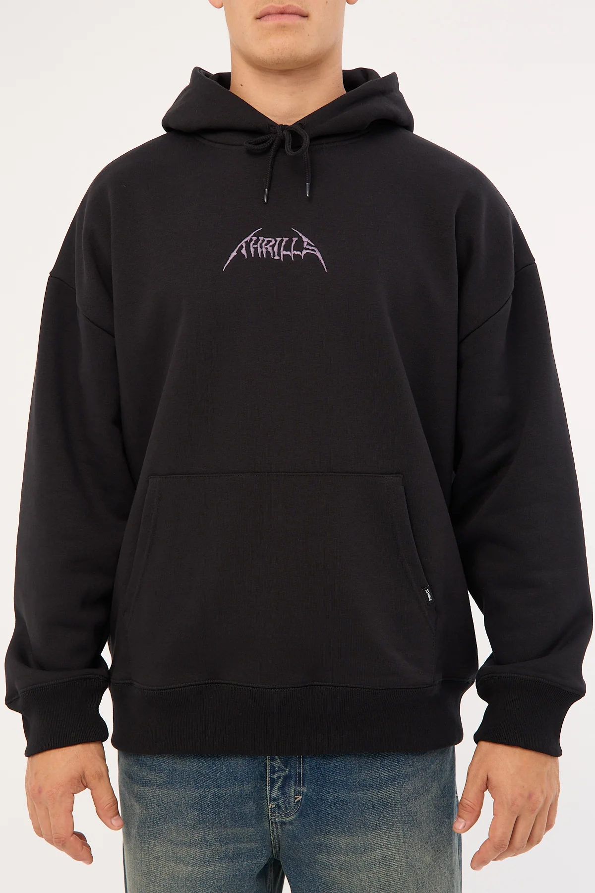 Thrills Do Not Limit Your Mind Slouch Pull On Hood Black - Image 8