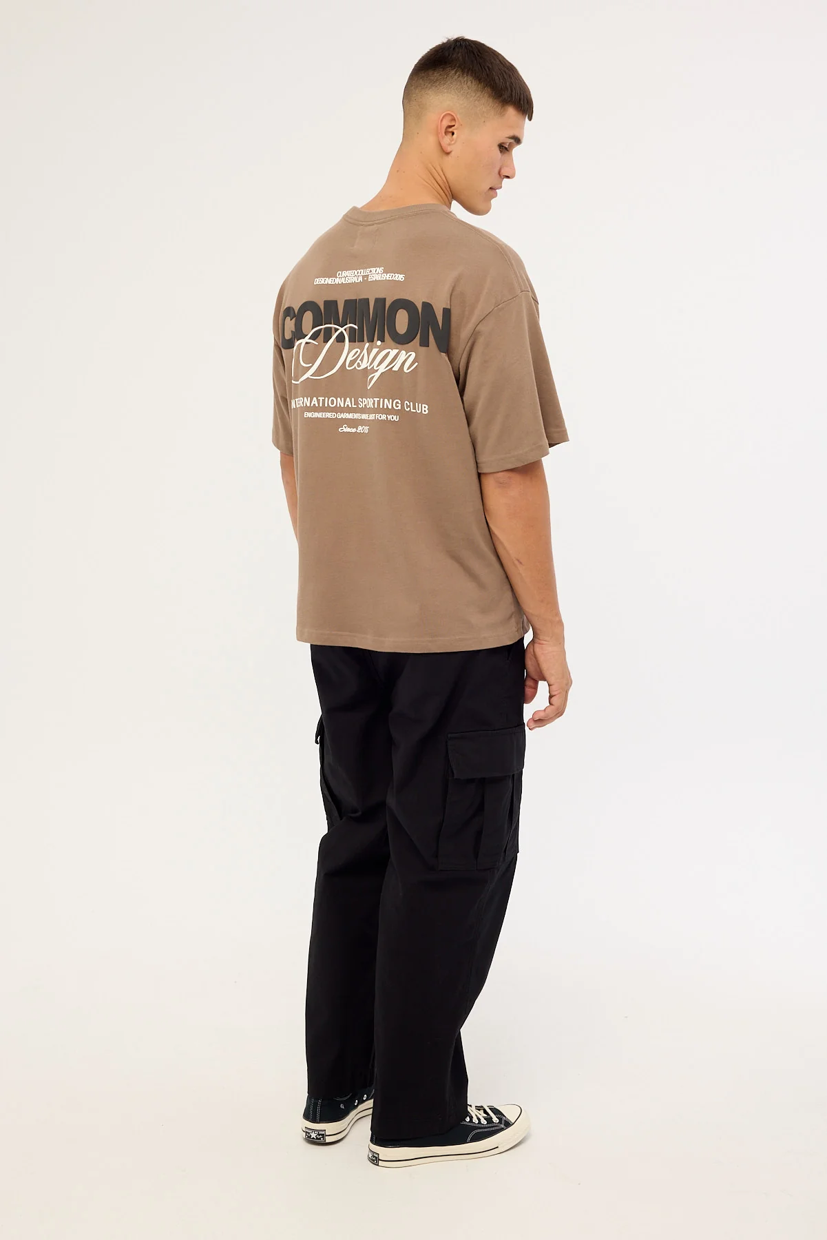 Thrills Double Down Big Slacker Elastic Cargo Pant Black - Image 5