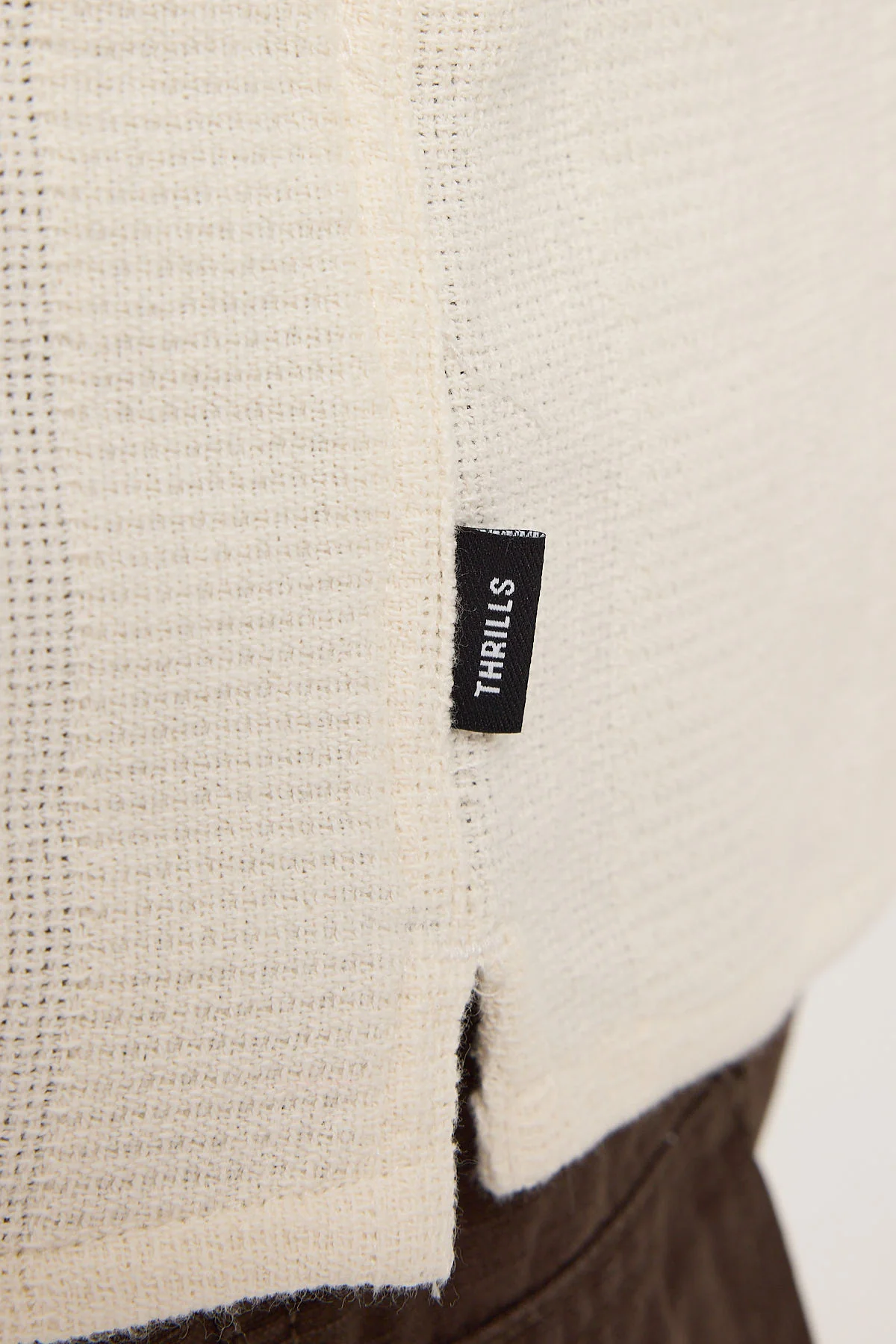 Thrills Evolution Bowling Shirt Dirty White - Image 6