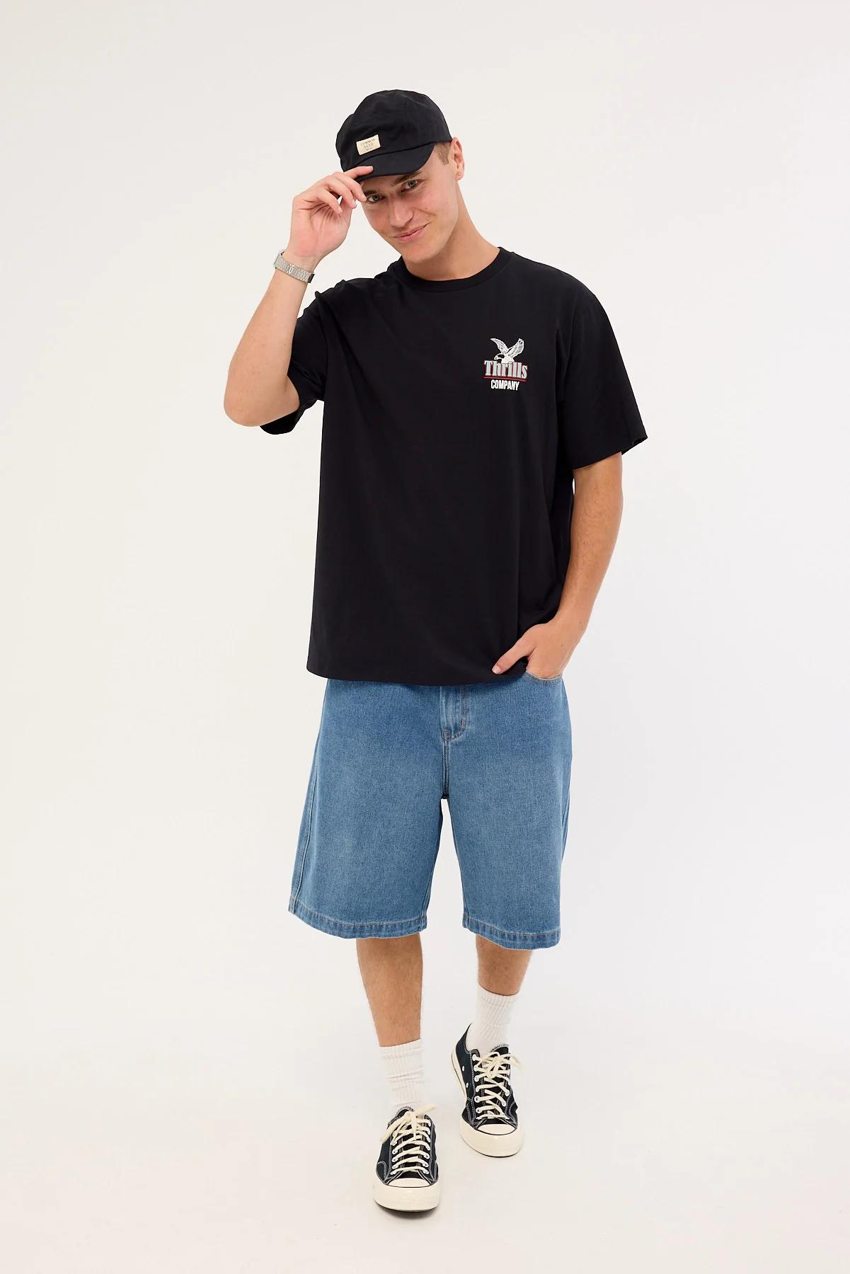 Thrills Forged Freedom Merch Fit Tee Black - Image 2