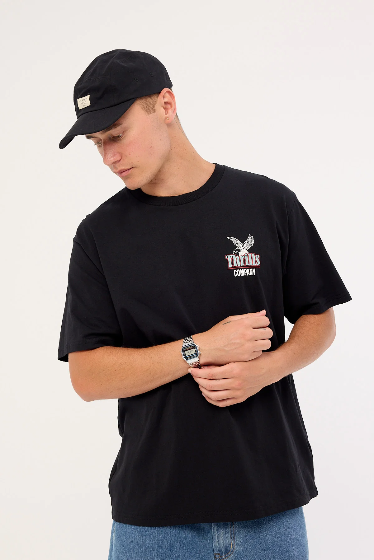 Thrills Forged Freedom Merch Fit Tee Black - Image 3