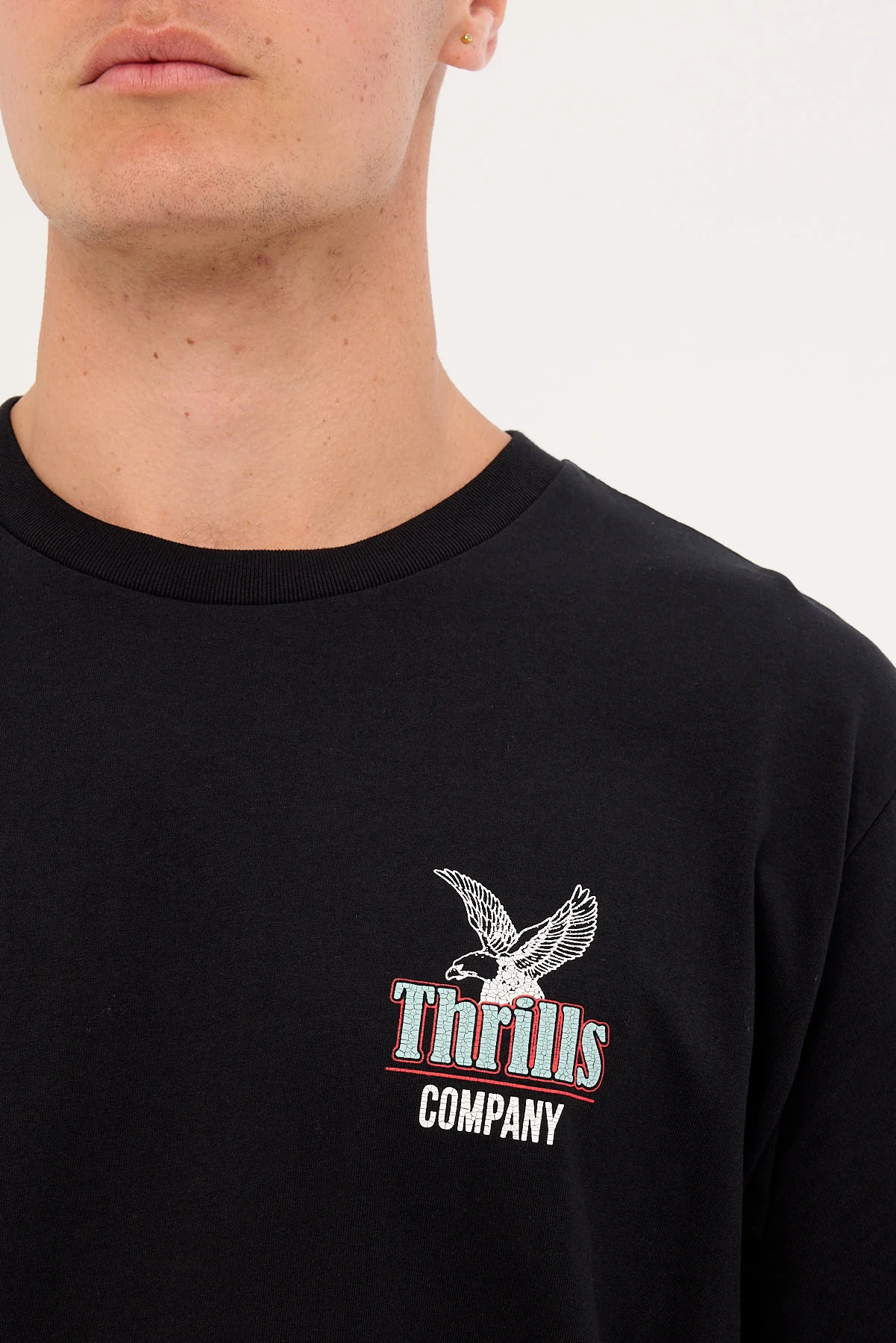 Thrills Forged Freedom Merch Fit Tee Black - Image 4