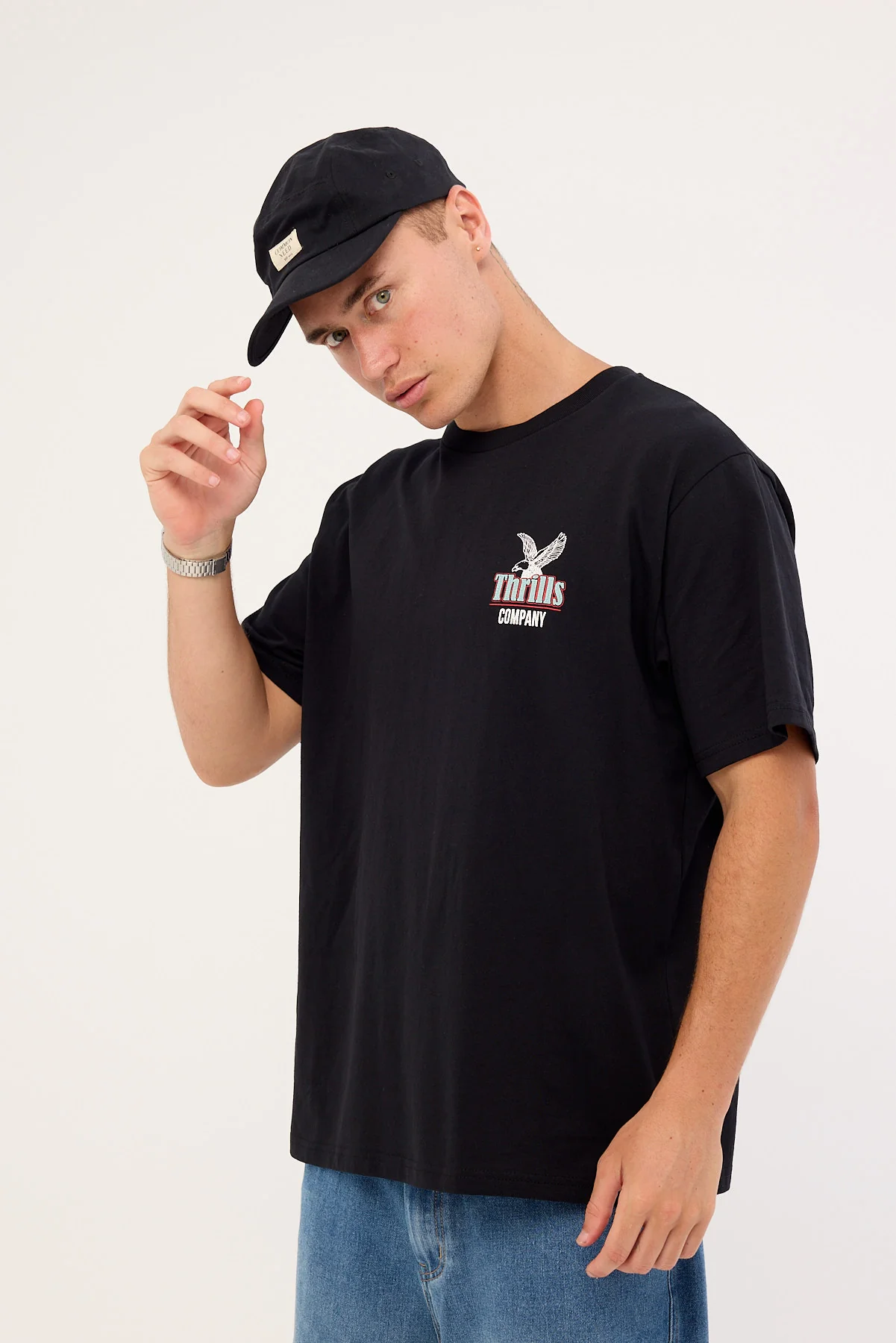 Thrills Forged Freedom Merch Fit Tee Black - Image 5