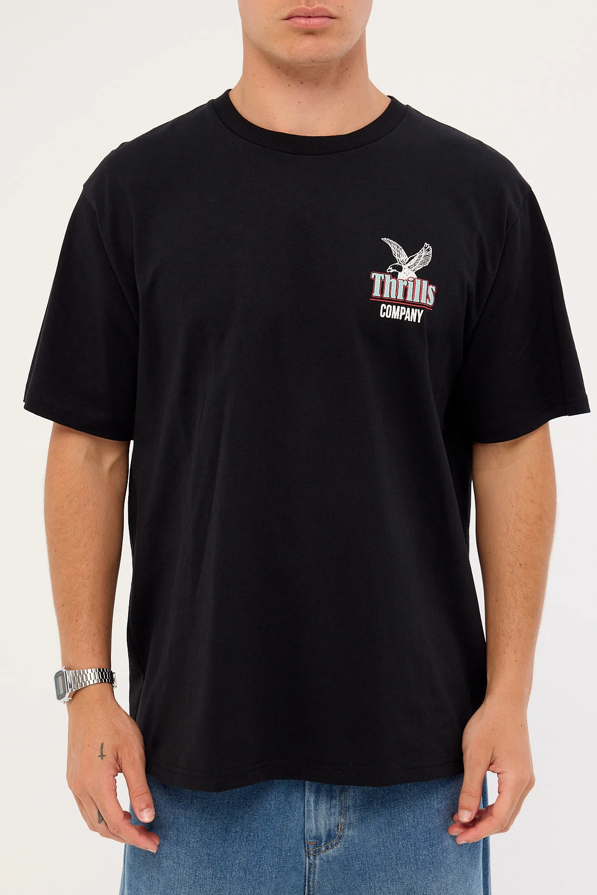 Thrills Forged Freedom Merch Fit Tee Black - Image 7