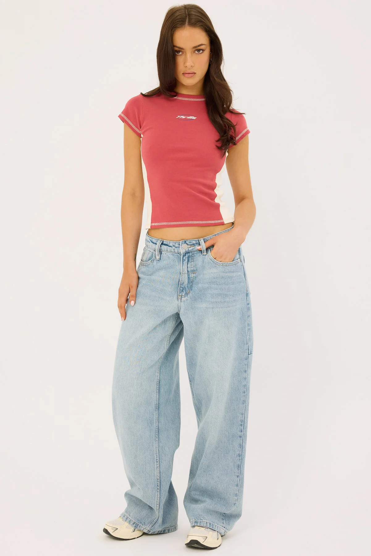 Thrills Fortune Favours Club Tee Redwood - Image 3