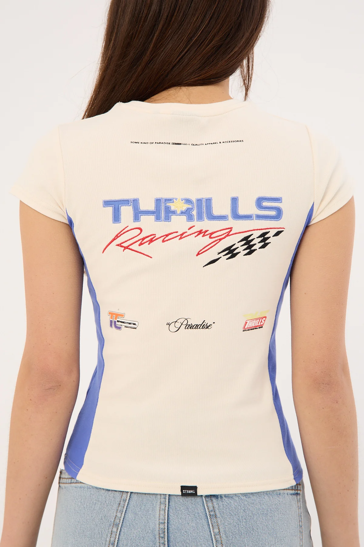 Thrills Full Fury Club Tee Heritage White - Image 7