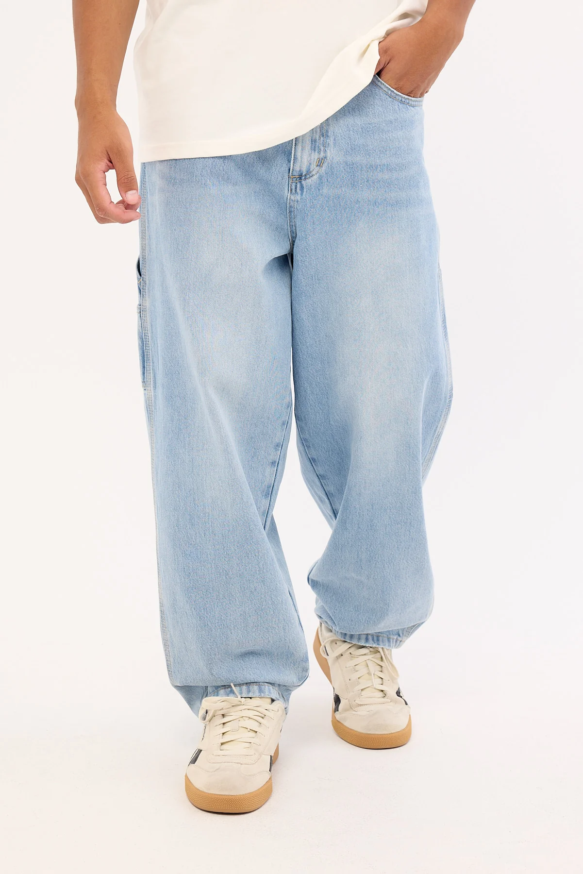 Thrills Glory Biggest Slacker Baggy Carpenter Jean Endless Blue - Image 2