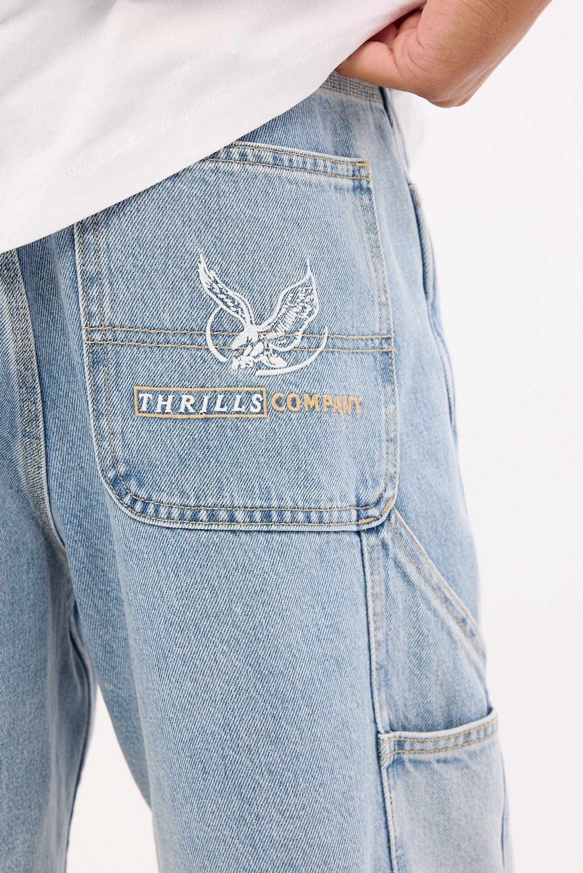 Thrills Glory Biggest Slacker Baggy Carpenter Short Ageless Blue - Image 6