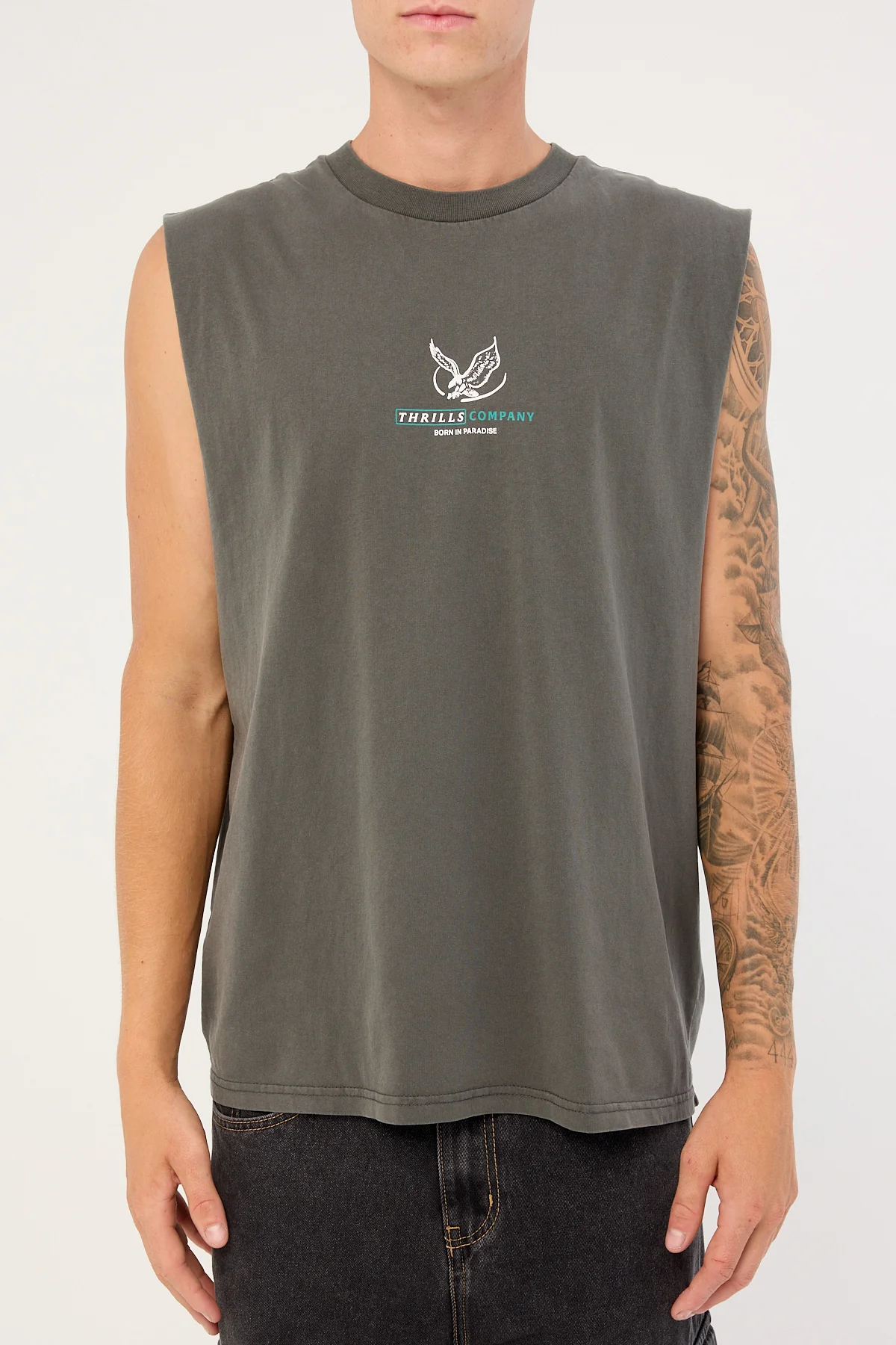 Thrills Glory Merch Fit Muscle Tee Black - Image 6