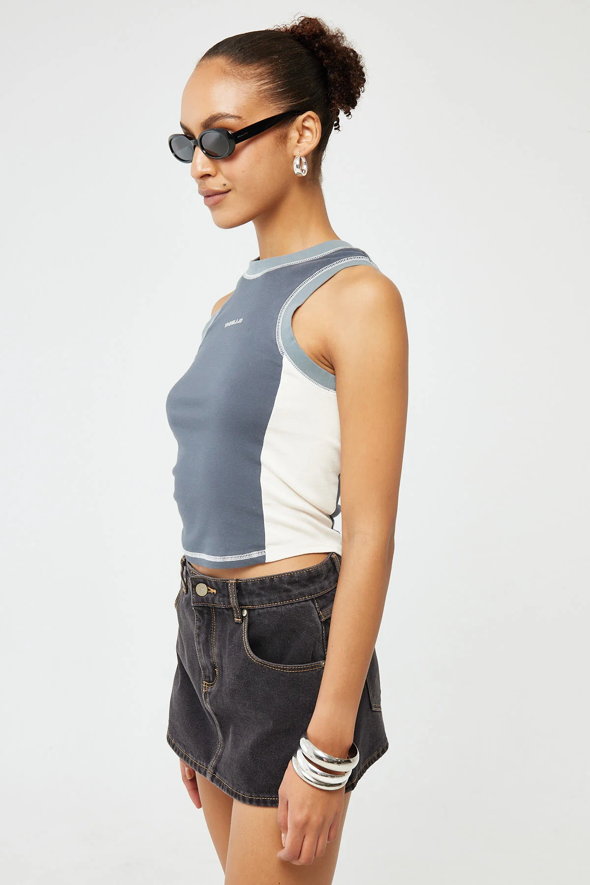 Thrills Grip Curve Tank Dark Slate - Image 4