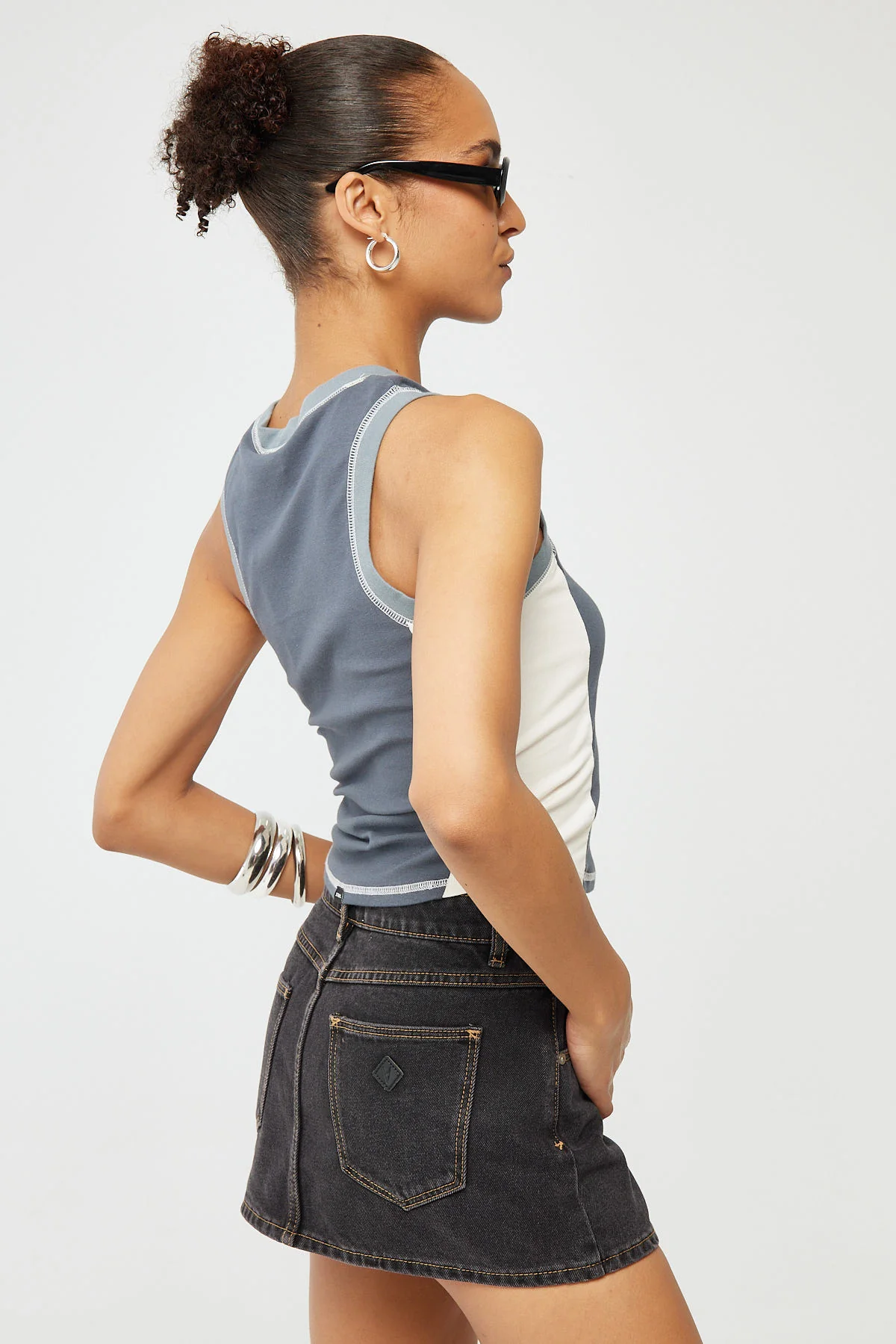 Thrills Grip Curve Tank Dark Slate - Image 5