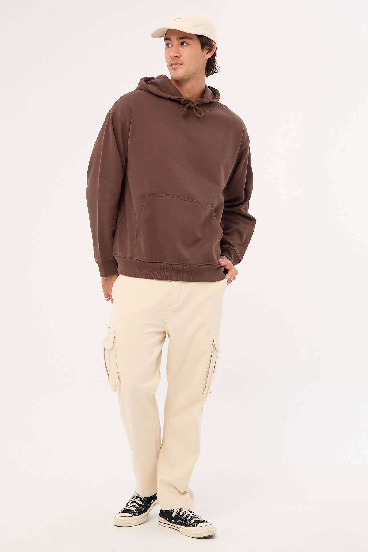 Thrills Hard Yakka x Thrills Slacker Cargo Pant Unchleached