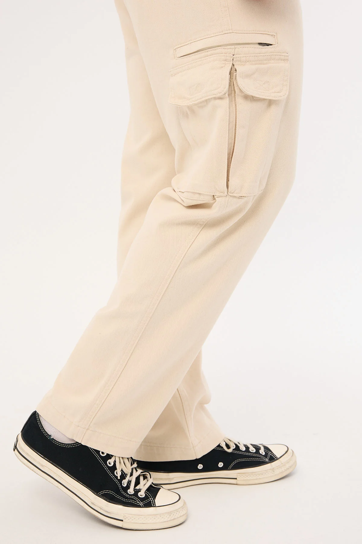 Thrills Hard Yakka x Thrills Slacker Cargo Pant Unchleached - Image 10