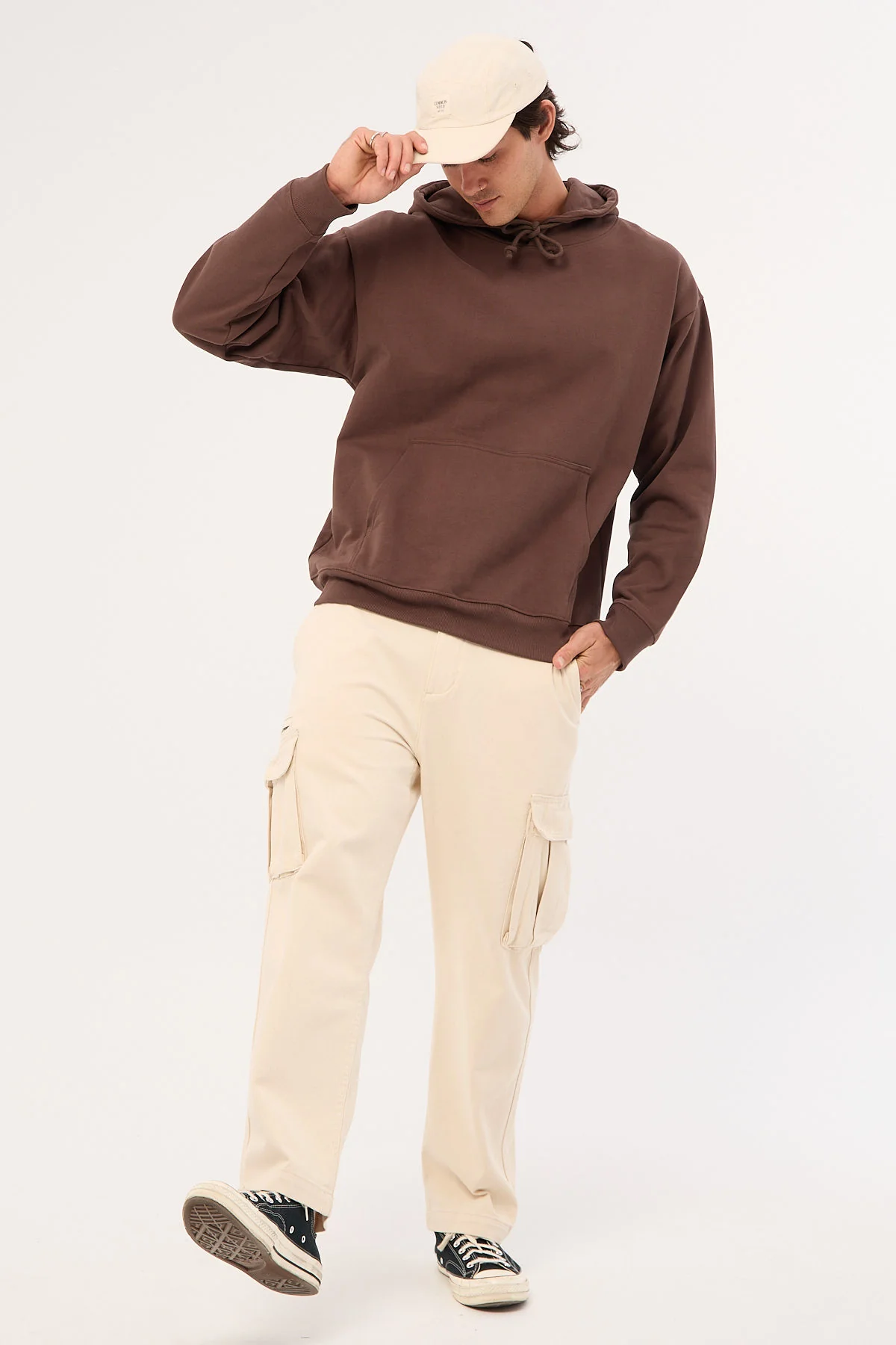 Thrills Hard Yakka x Thrills Slacker Cargo Pant Unchleached - Image 2