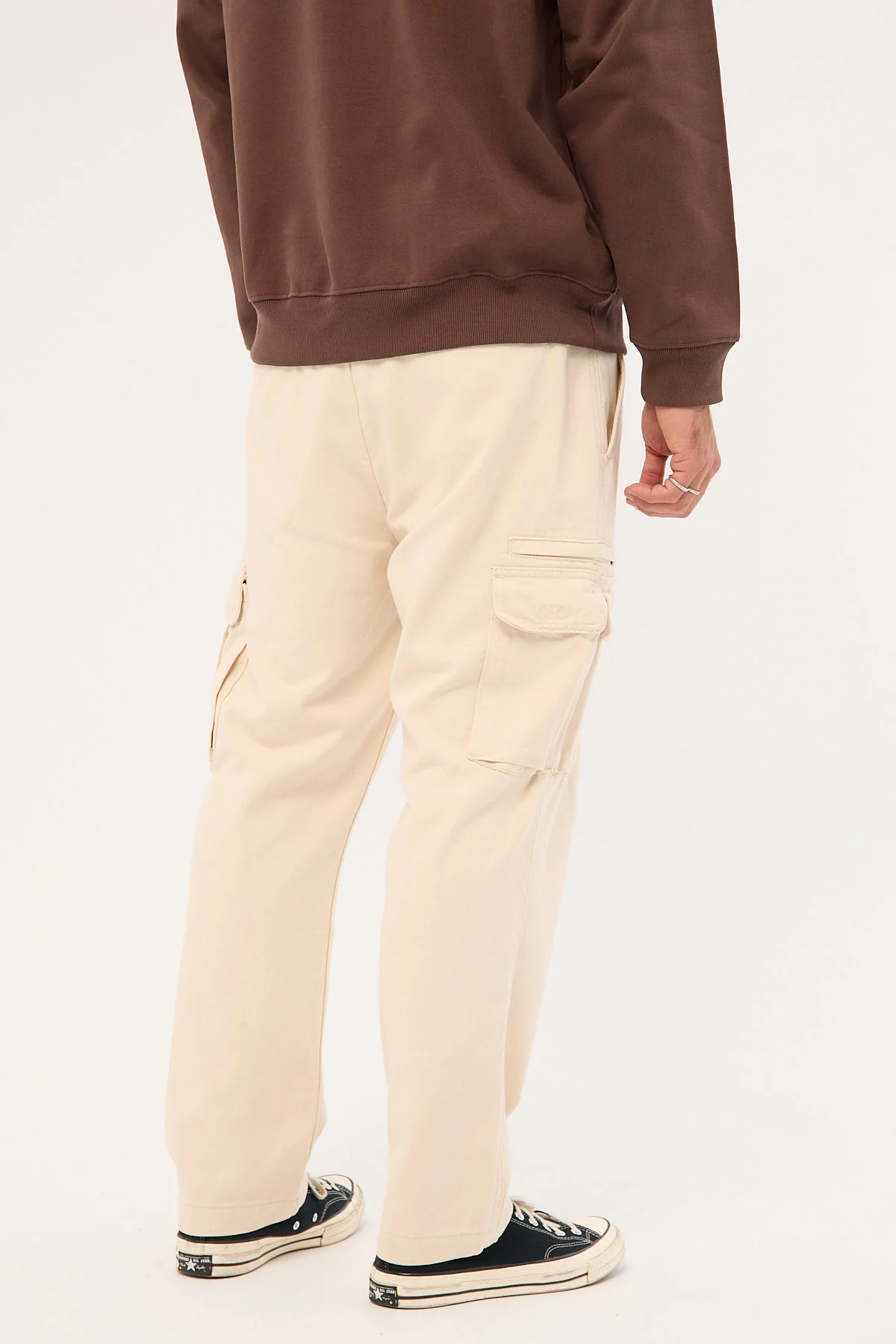 Thrills Hard Yakka x Thrills Slacker Cargo Pant Unchleached - Image 9