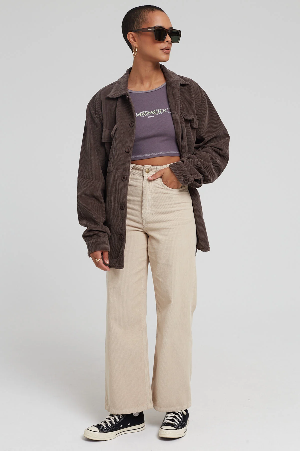 Thrills Holly Cord Pant Soft Tan