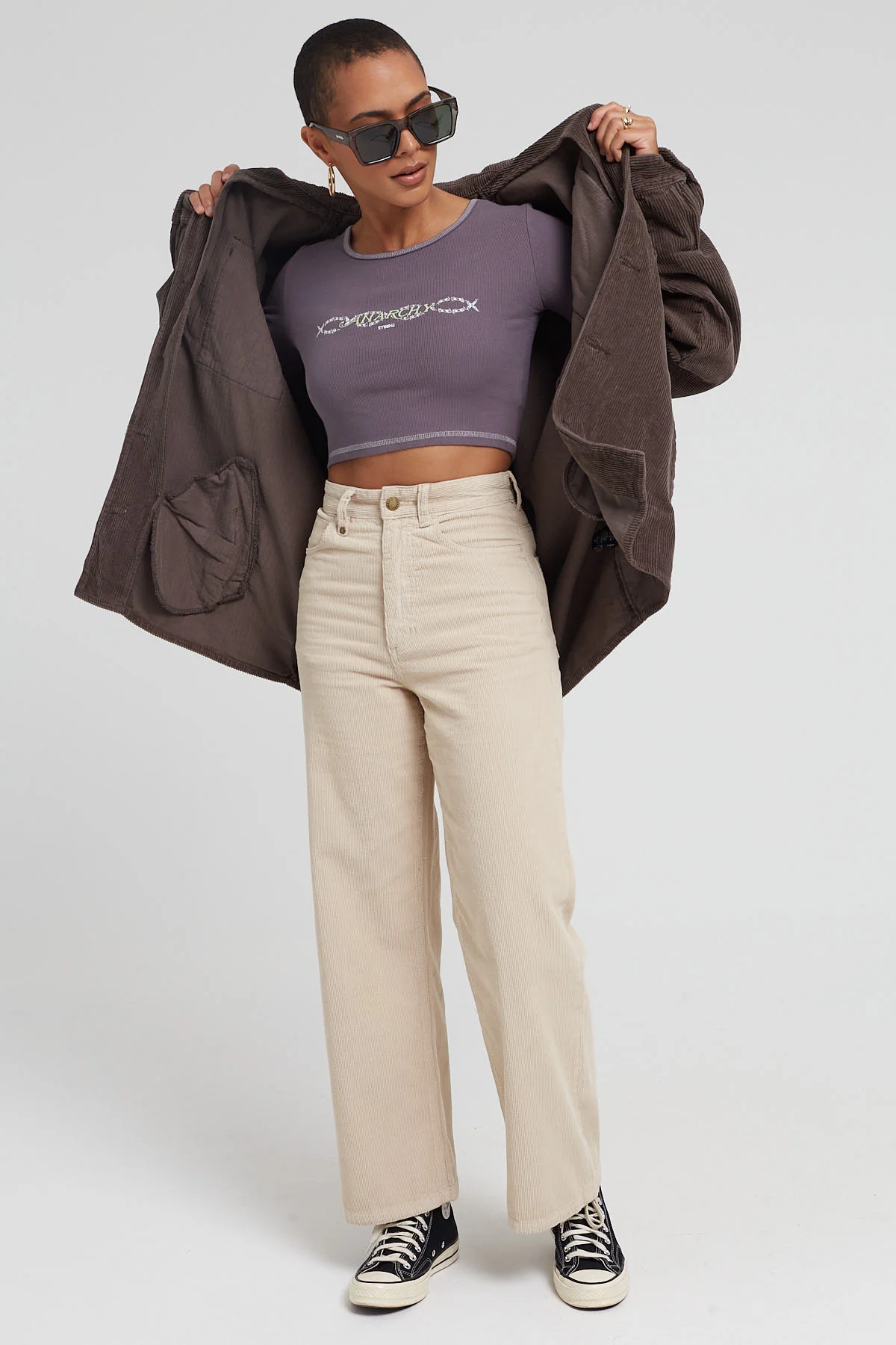 Thrills Holly Cord Pant Soft Tan - Image 2