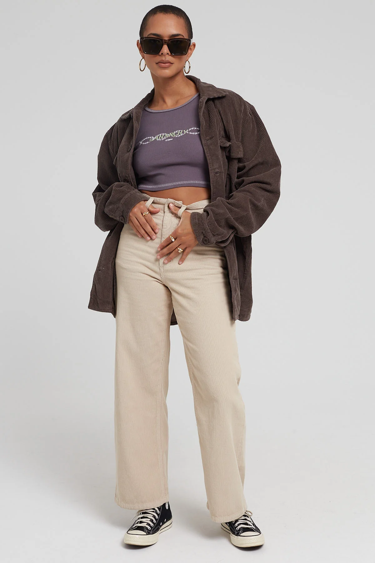 Thrills Holly Cord Pant Soft Tan - Image 3