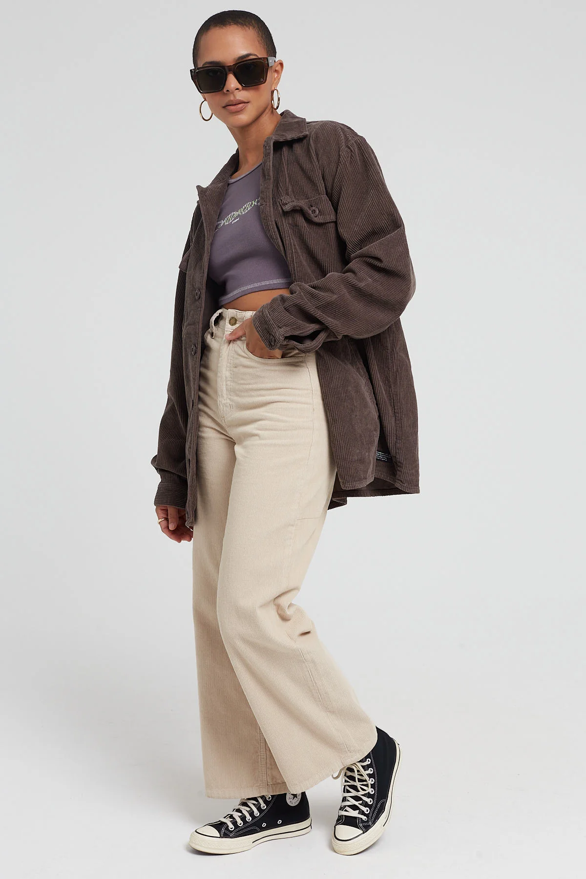 Thrills Holly Cord Pant Soft Tan - Image 4
