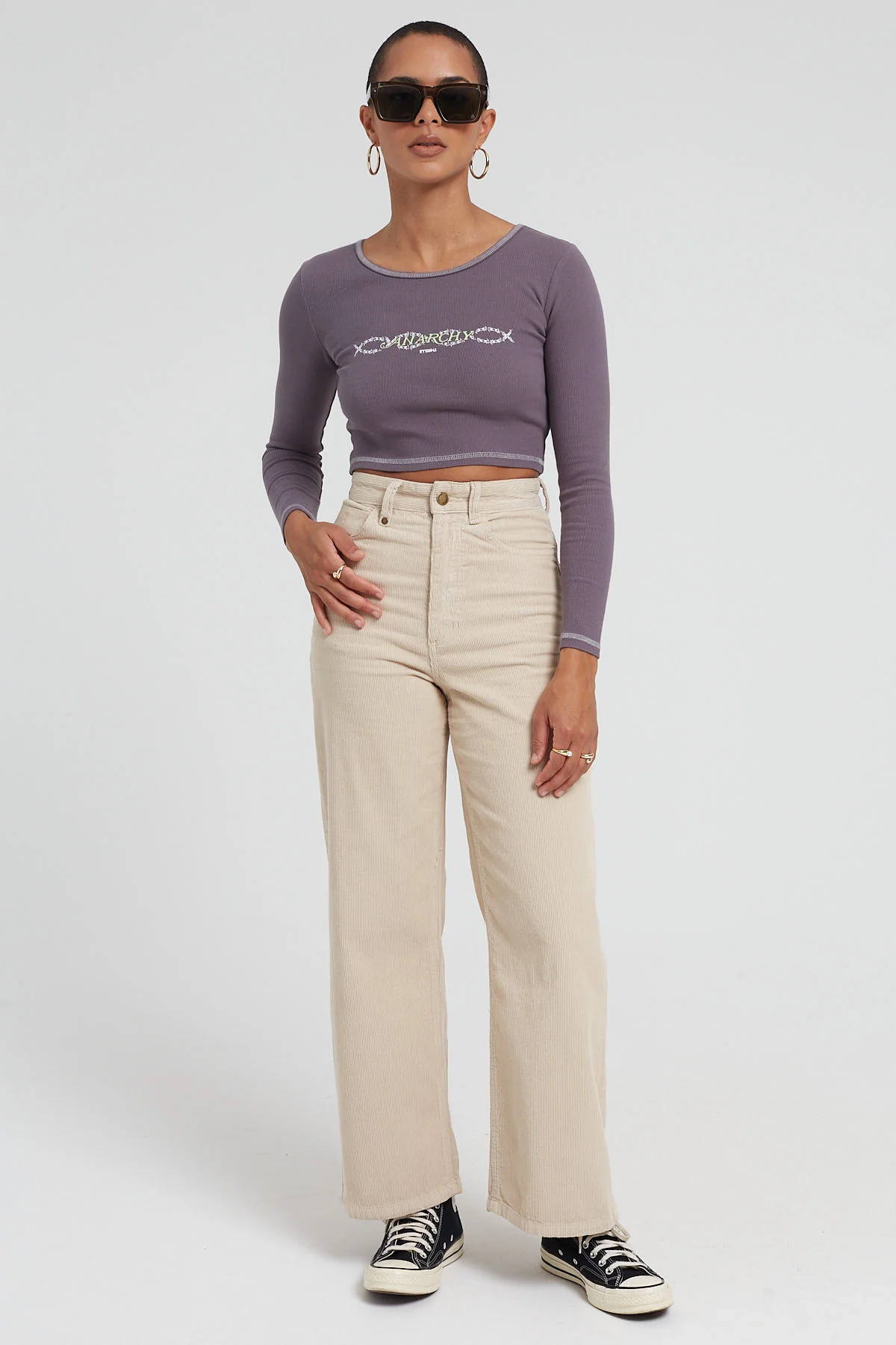 Thrills Holly Cord Pant Soft Tan - Image 6