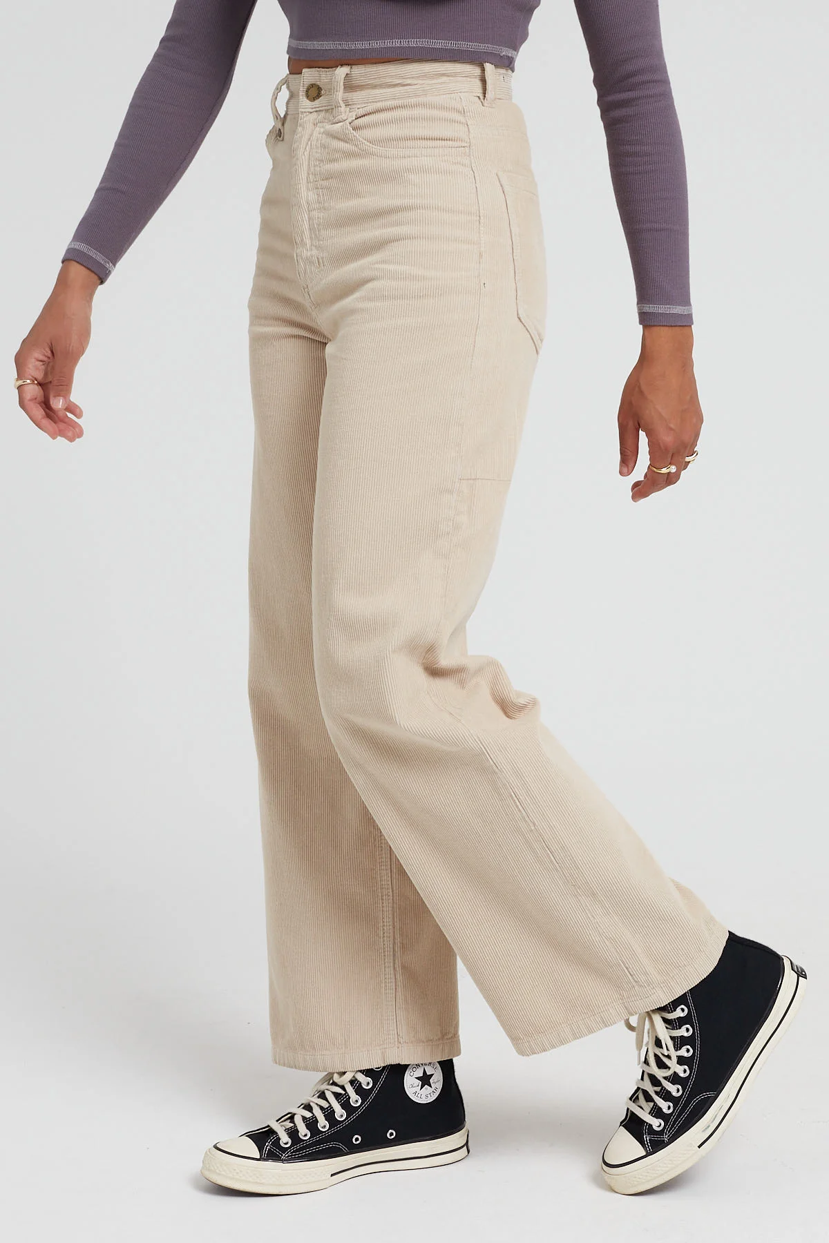 Thrills Holly Cord Pant Soft Tan - Image 7