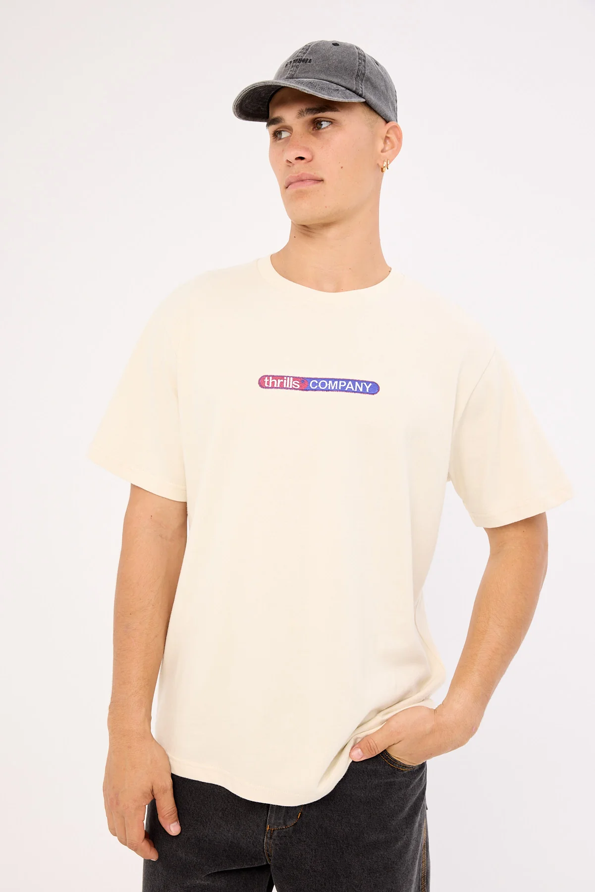 Thrills Immersion Merch Fit Tee Heritage White