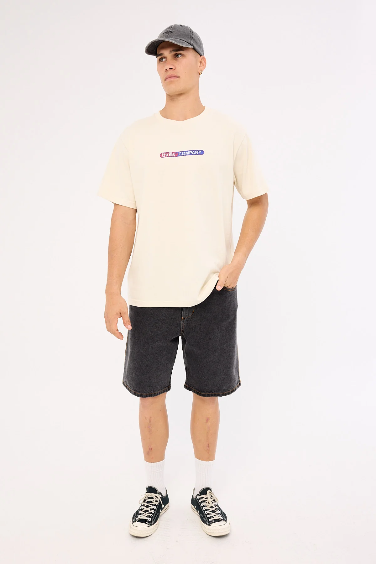 Thrills Immersion Merch Fit Tee Heritage White - Image 2
