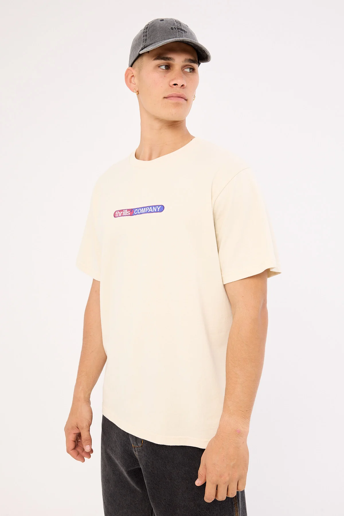 Thrills Immersion Merch Fit Tee Heritage White - Image 3