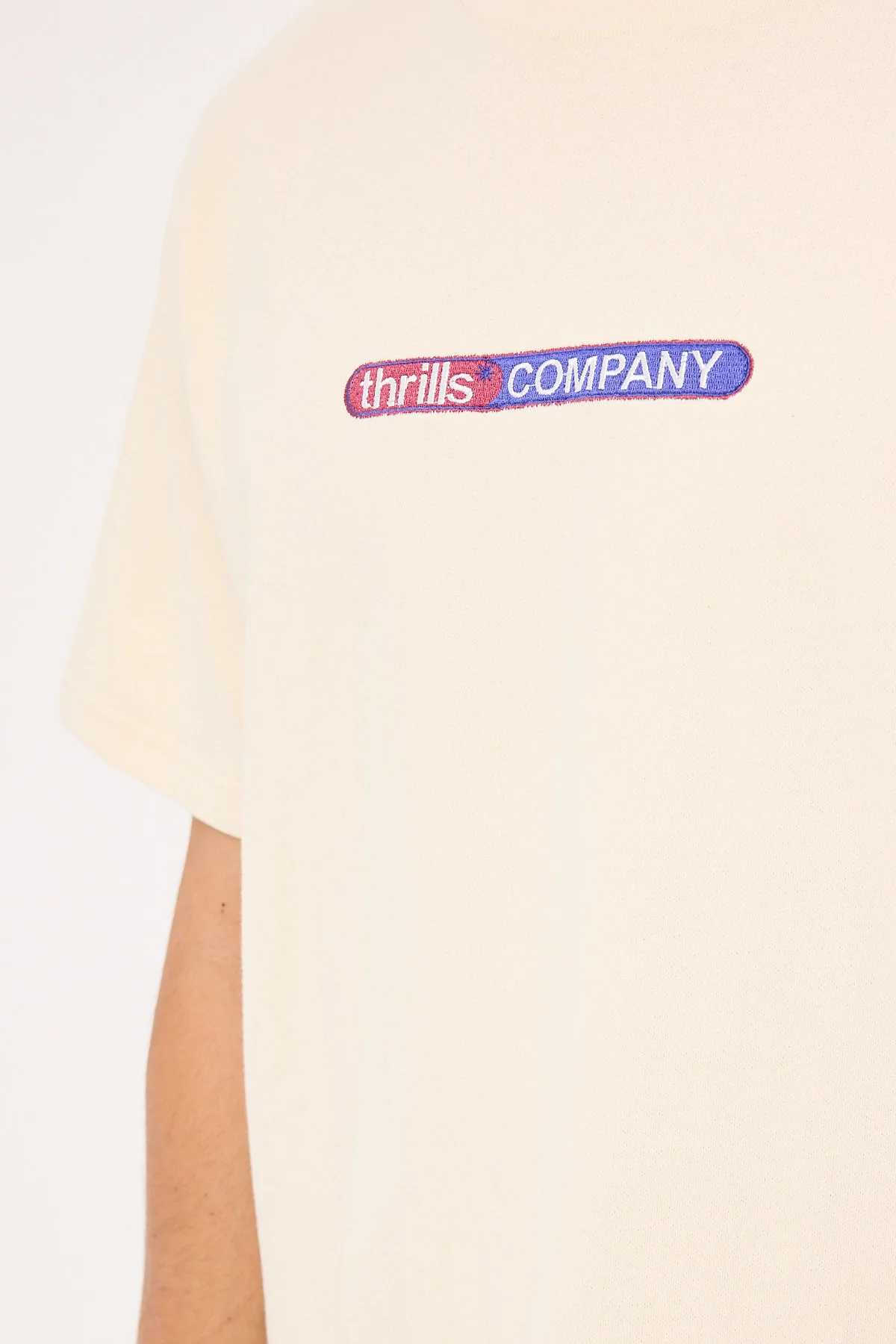 Thrills Immersion Merch Fit Tee Heritage White - Image 4