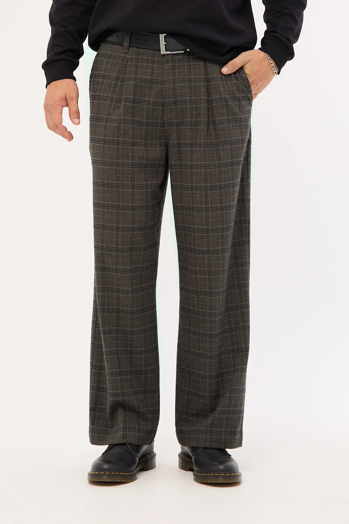 Thrills Jacob Plaid Pant Black - Image 3