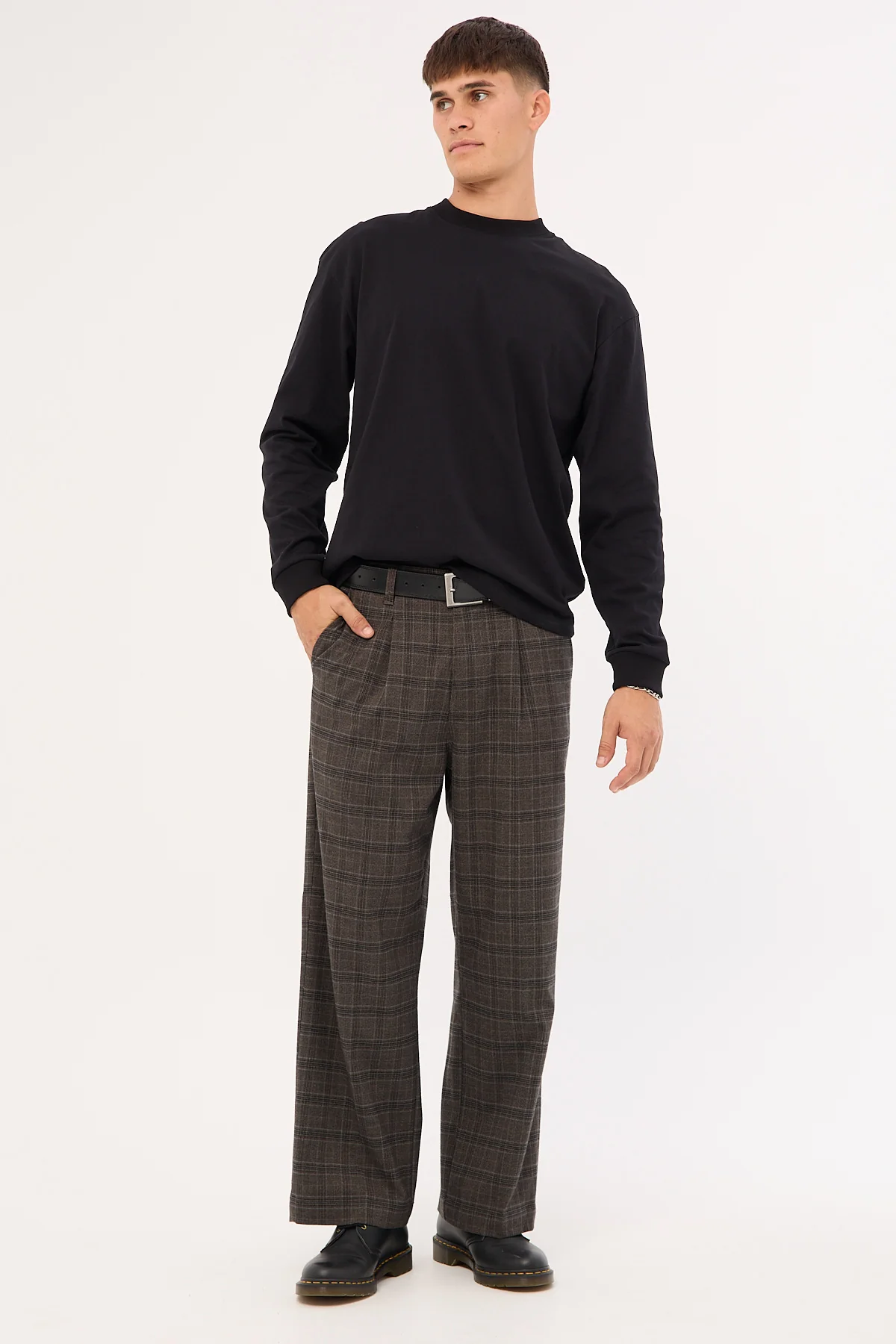 Thrills Jacob Plaid Pant Black - Image 4