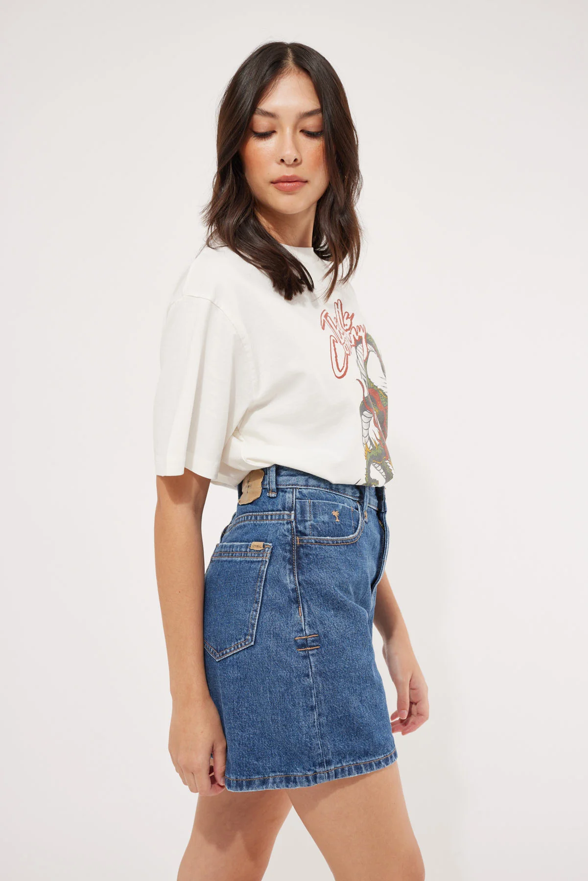 Thrills Koko Short Rinsed Blues