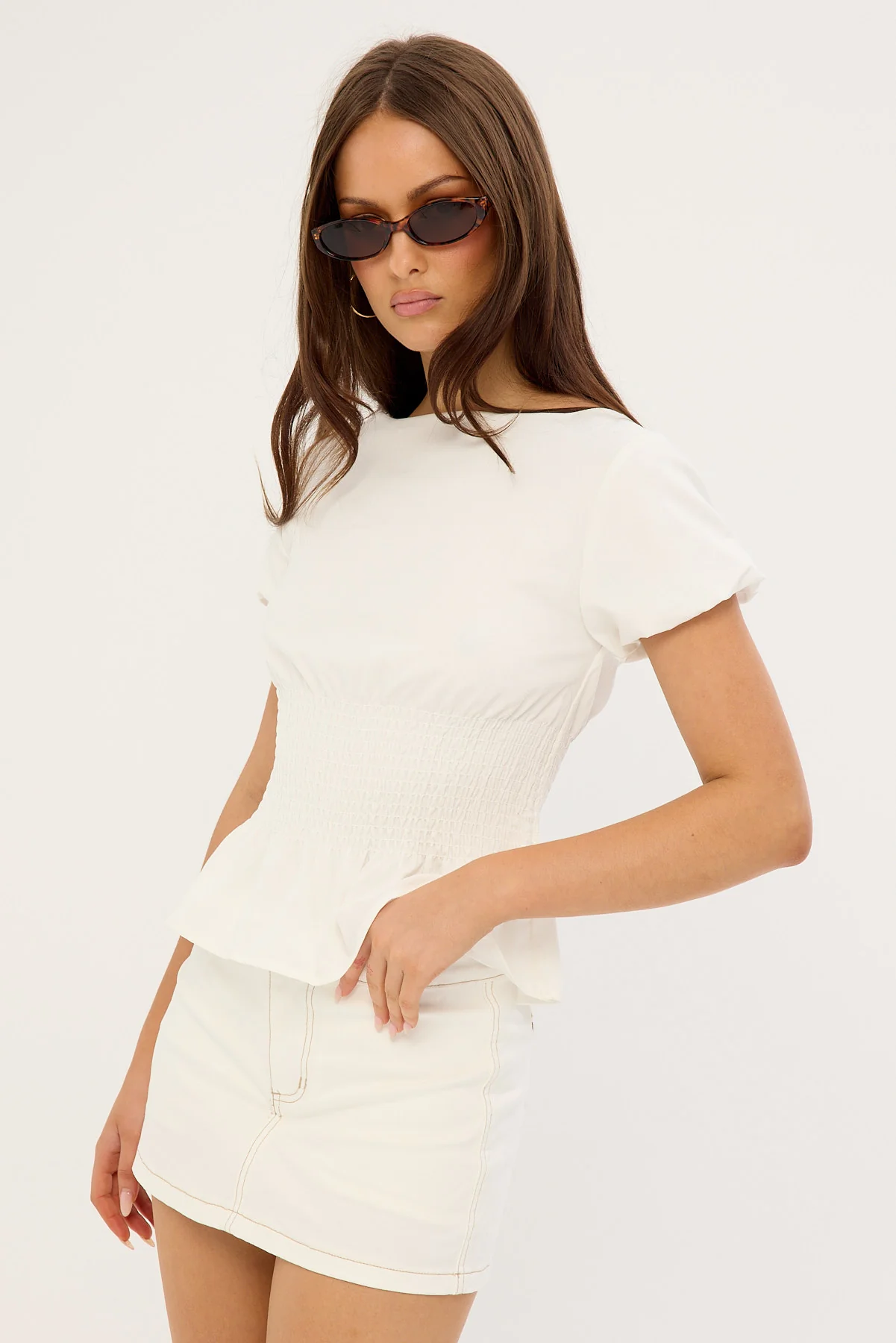 Thrills Lark Mini Skort Ageless White - Image 3