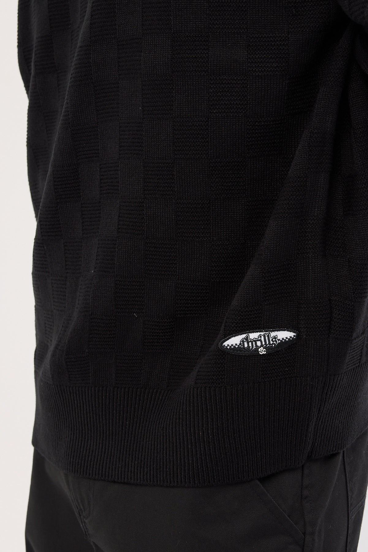 Thrills Lifted Spirits Crew Knit Black - Image 4