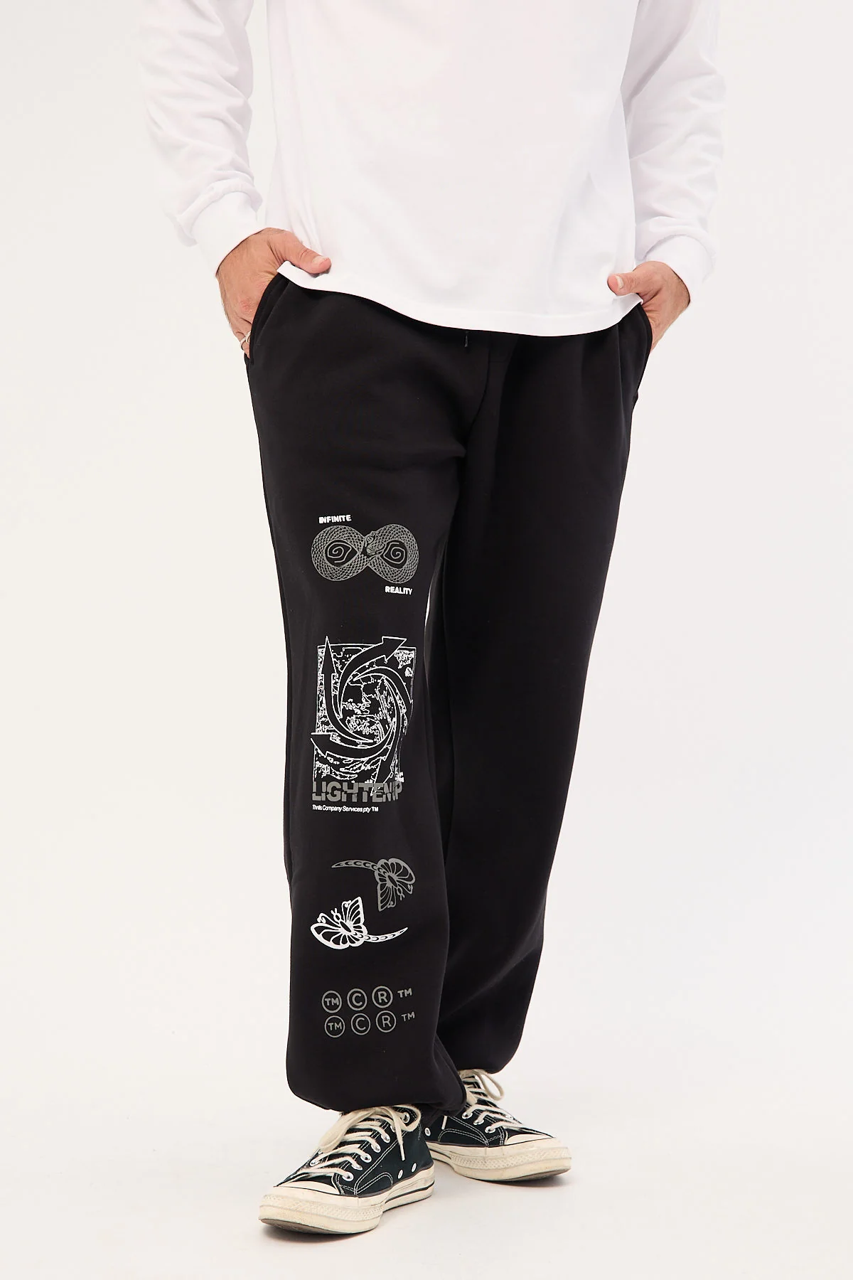 Thrills Lighten Up Fleece Pant Black - Image 3