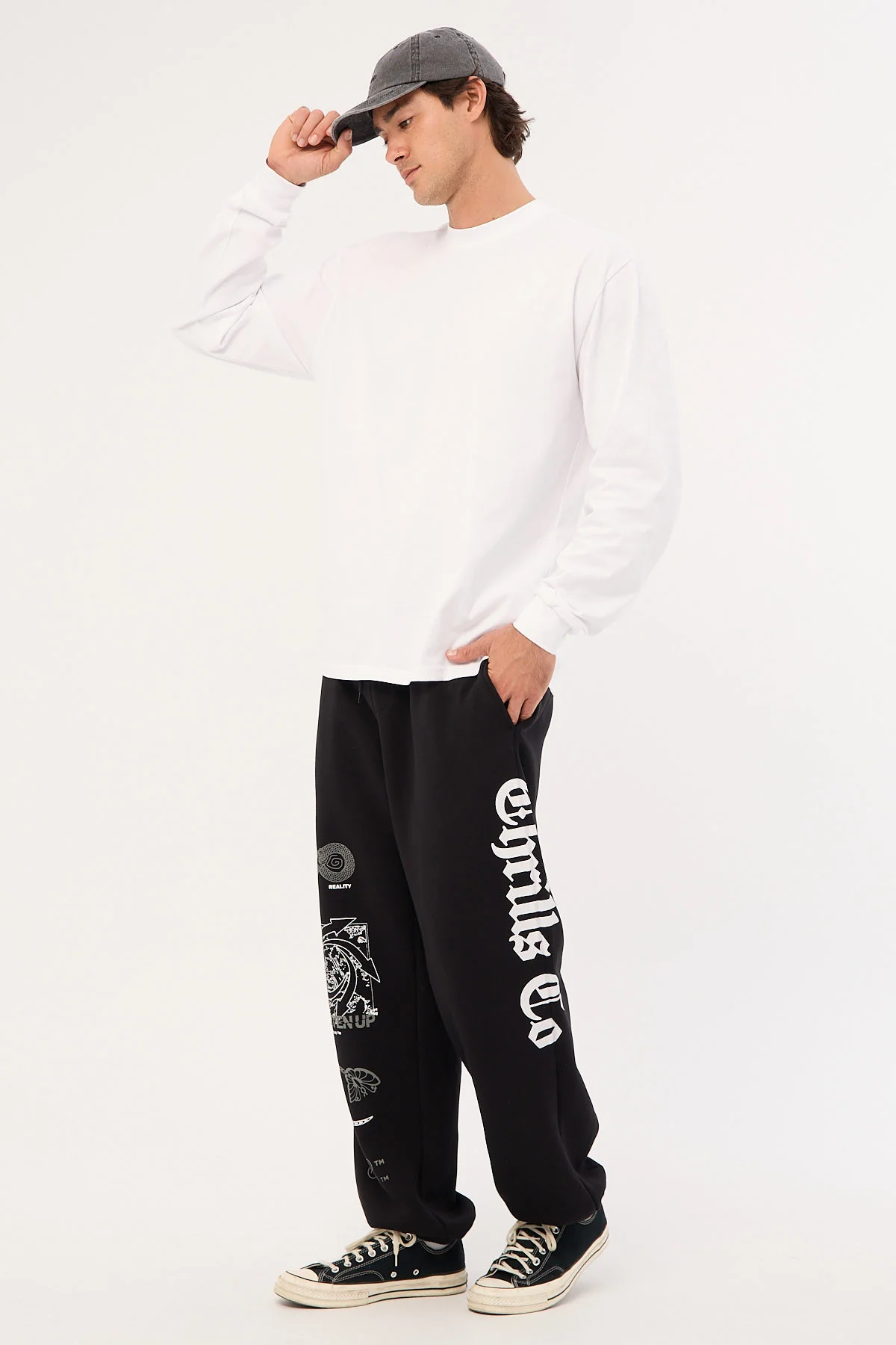 Thrills Lighten Up Fleece Pant Black - Image 4