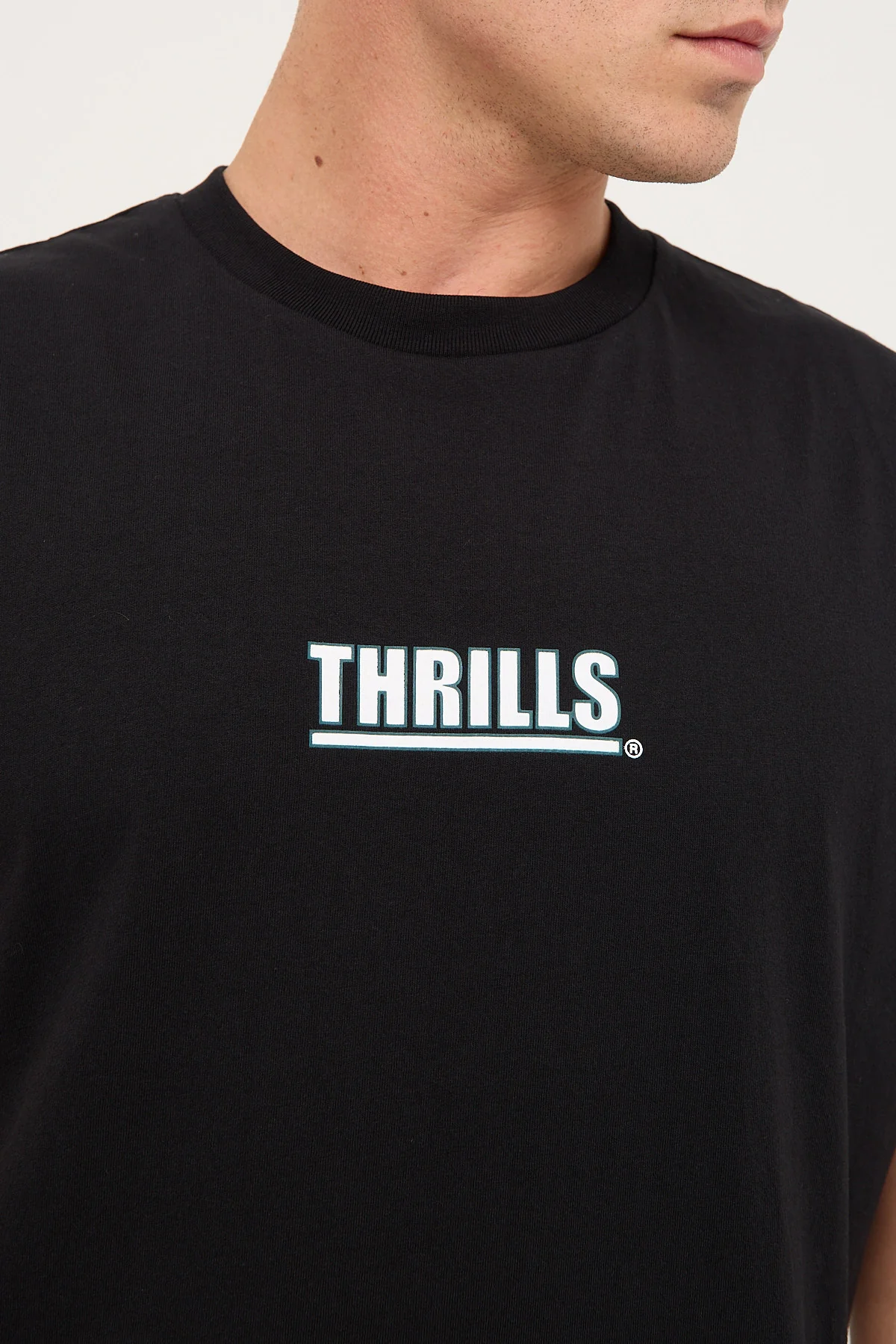 Thrills Logic Merch Fit Muscle Tee Black - Image 6
