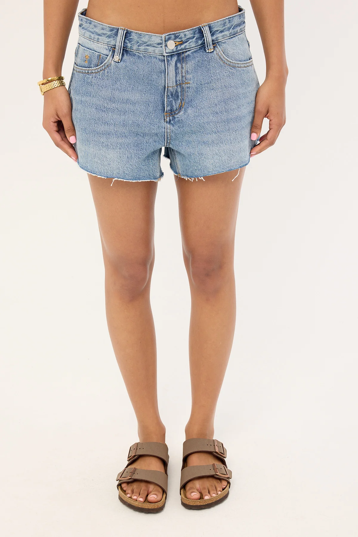 Thrills Lola Low Rise Denim Short Rustic Fade - Image 7