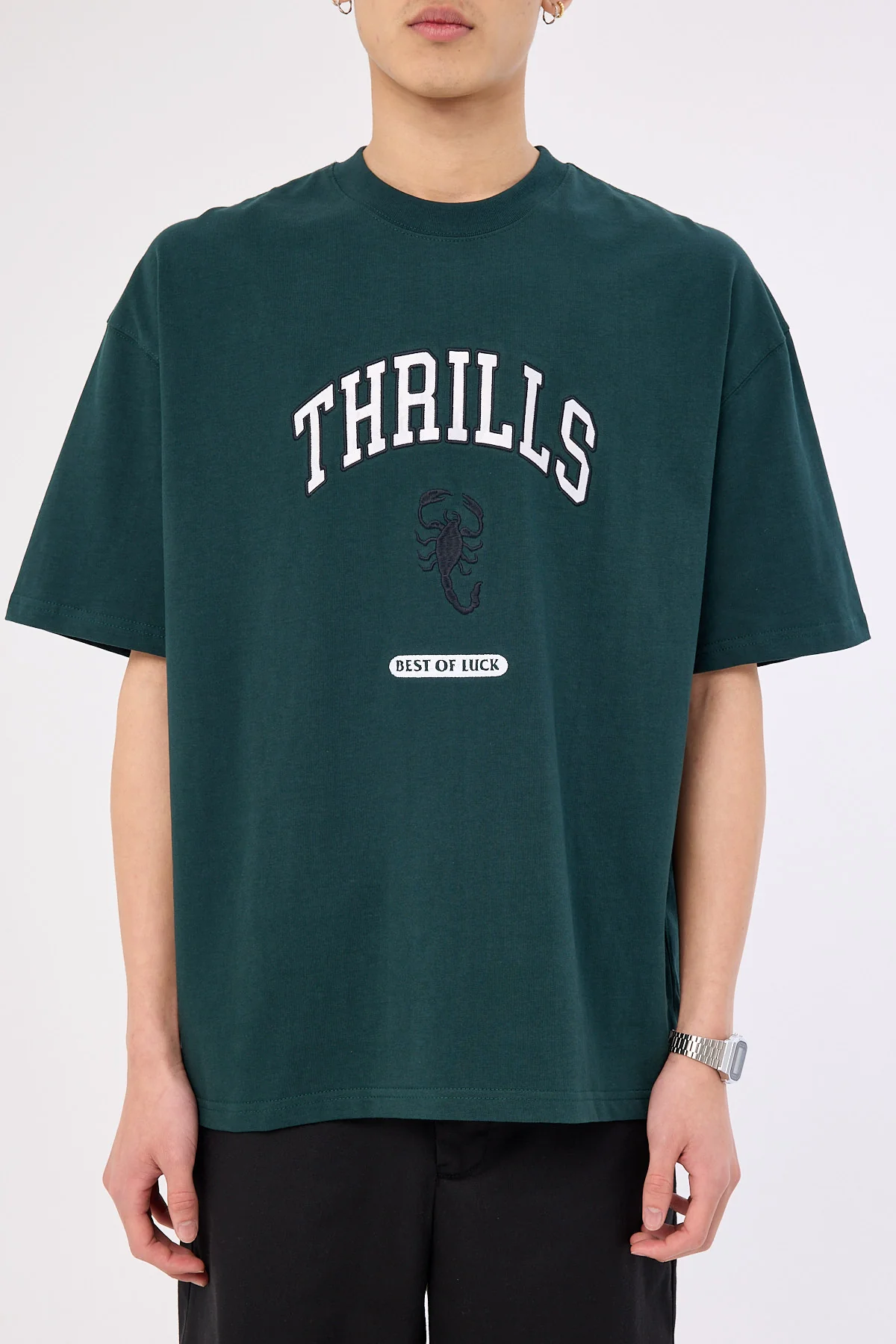 Thrills Los Stingers Box Fit Oversize Tee Vista Green - Image 7