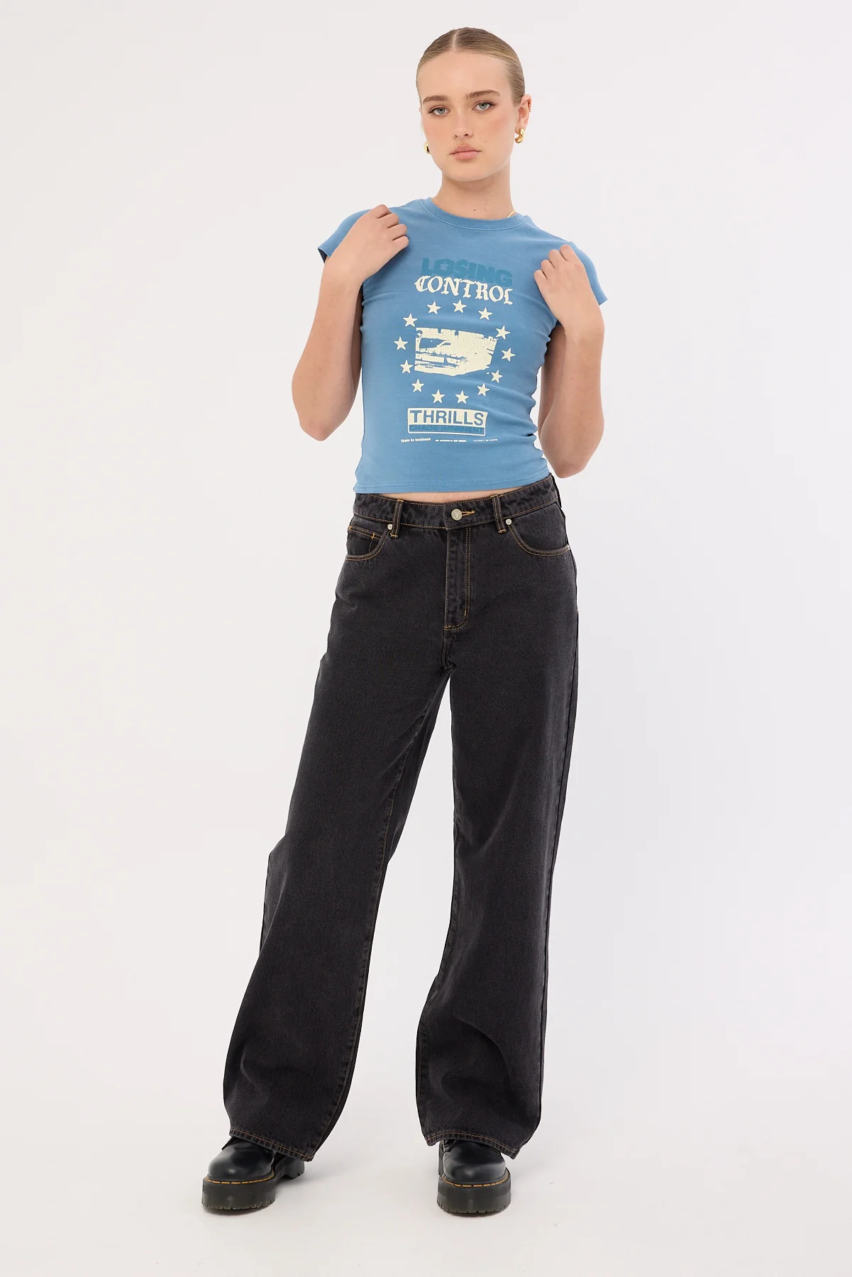 Thrills Losing Control Club Tee Storm Blue - Image 2