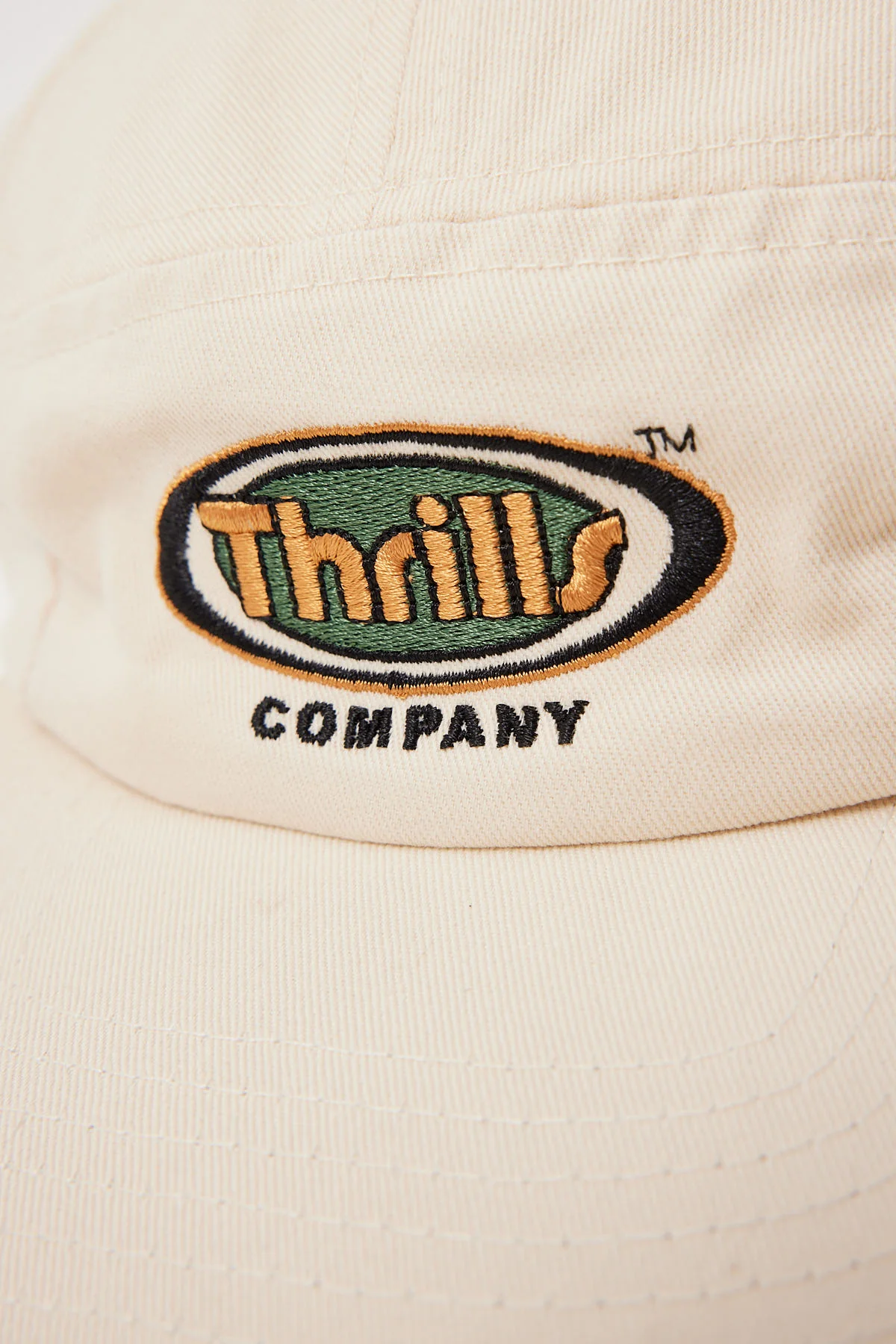 Thrills Lucien Curved 5 Panel Cap Bone - Image 3