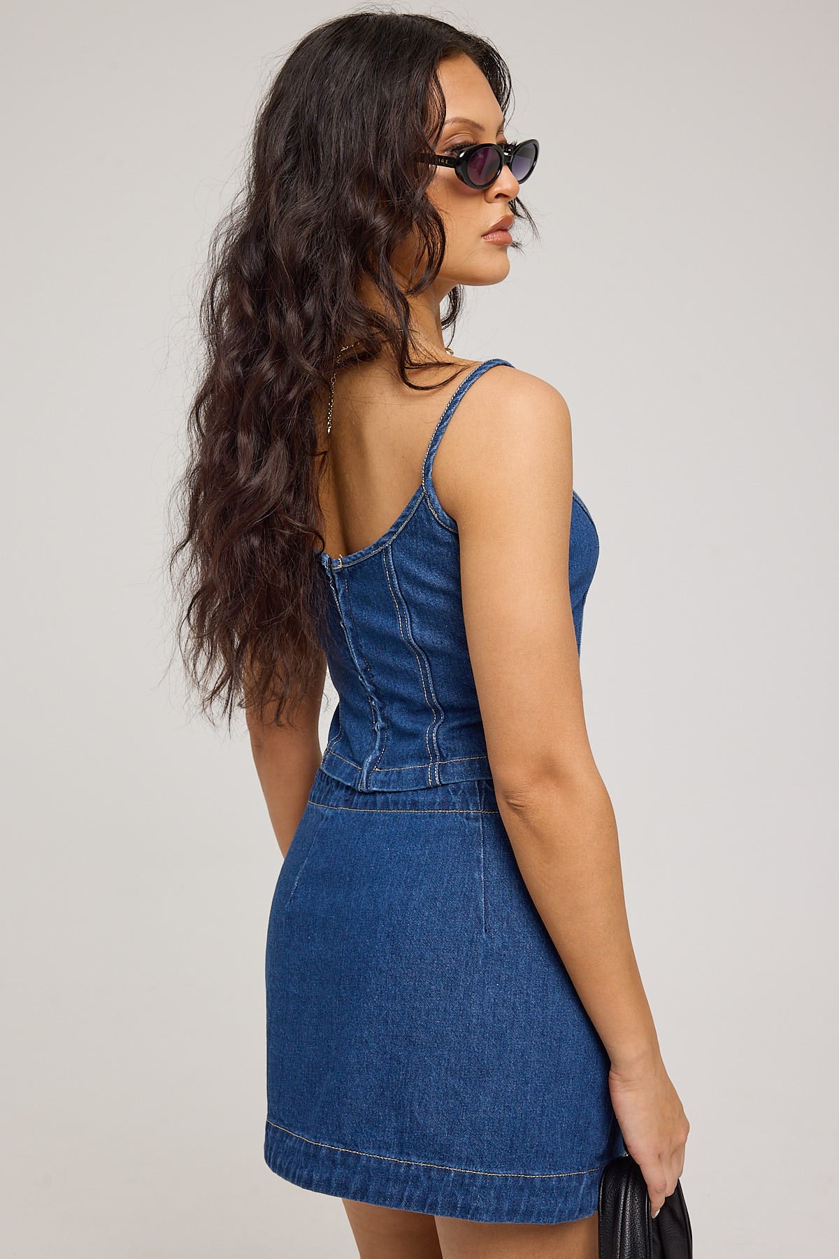 Thrills Marley Wrap Skirt Union Blue - Image 5
