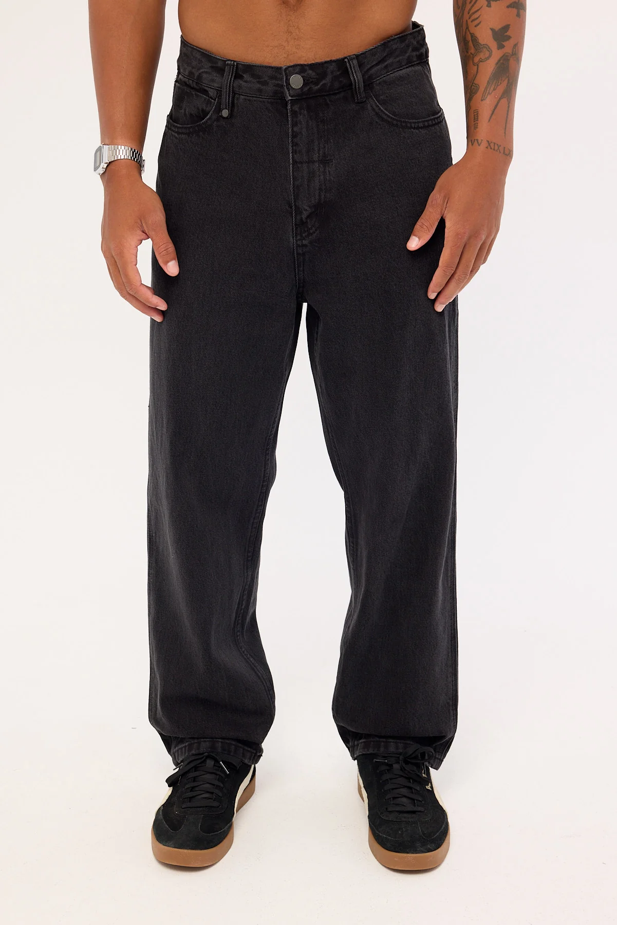 Thrills Mid Slacker Denim Jean Aged Black - Image 7