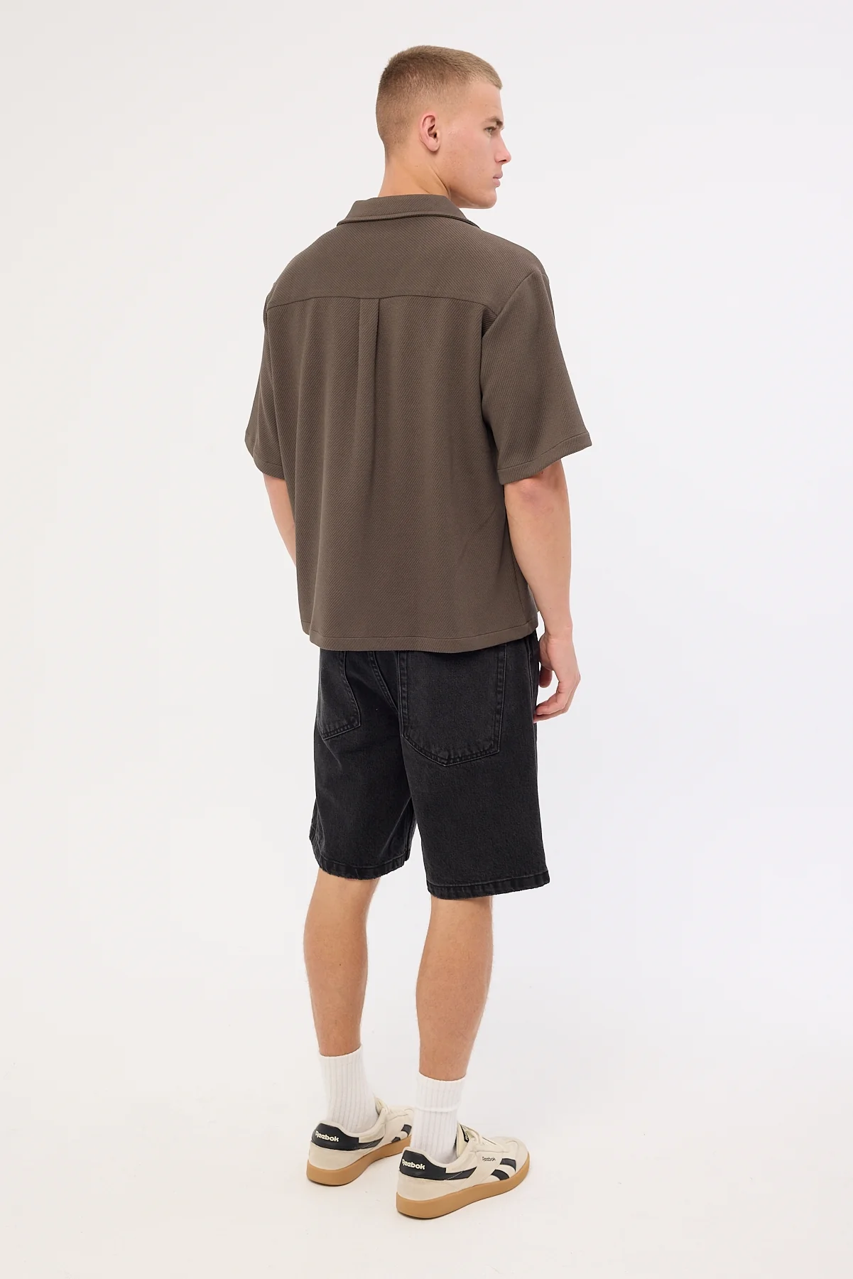 Thrills Mid Slacker Denim Short Aged Black - Image 5
