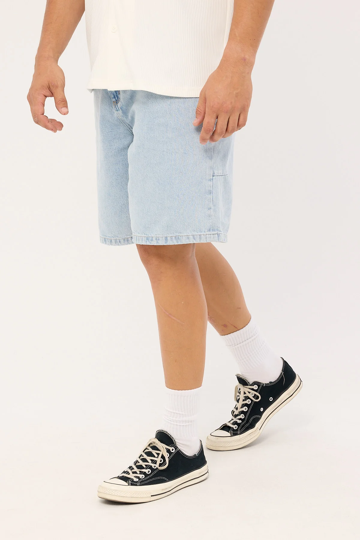 Thrills Mid Slacker Denim Short Serenity Blue - Image 4