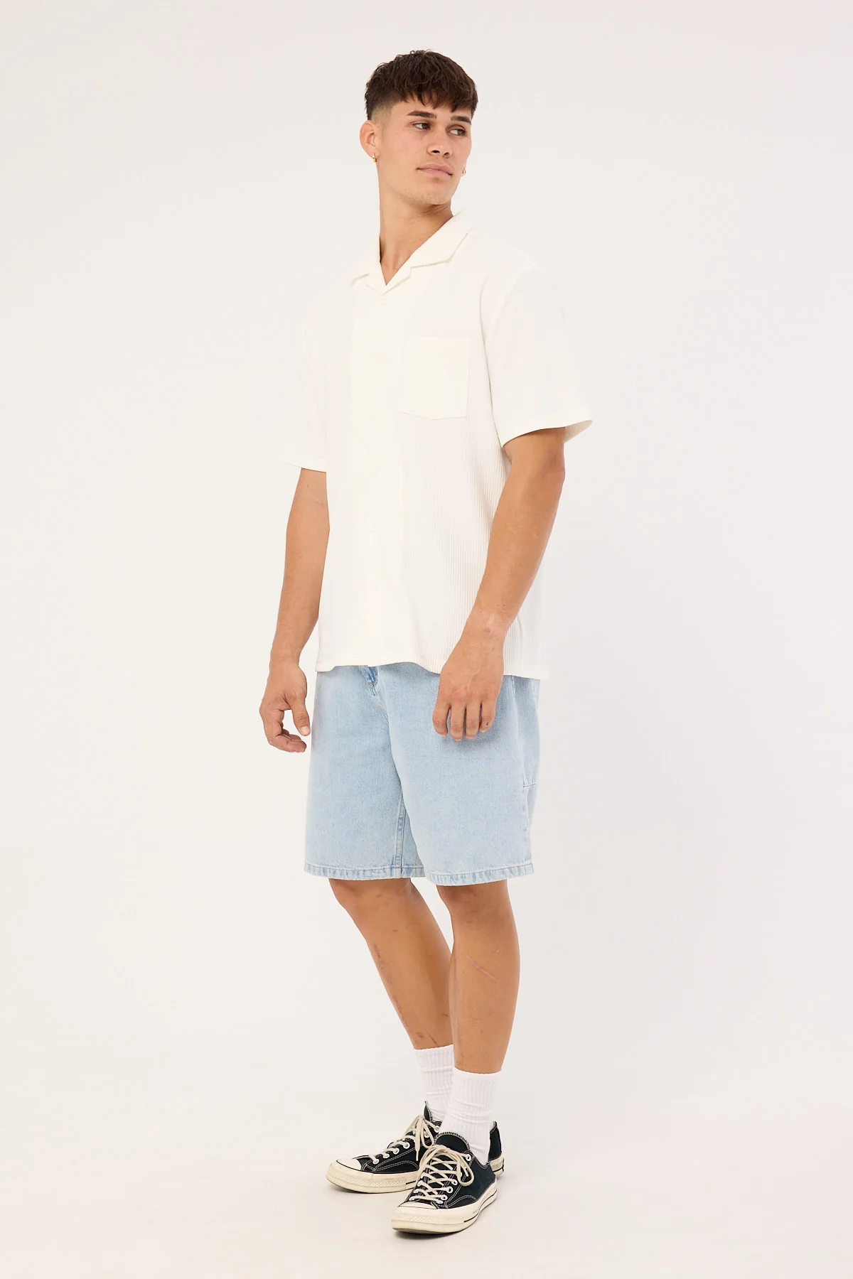 Thrills Mid Slacker Denim Short Serenity Blue - Image 5