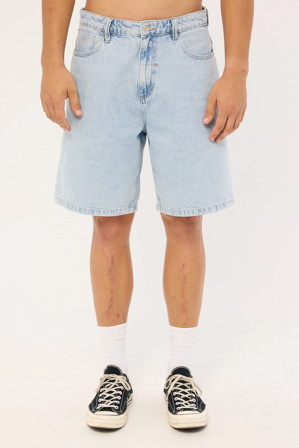 Thrills Mid Slacker Denim Short Serenity Blue - Image 8