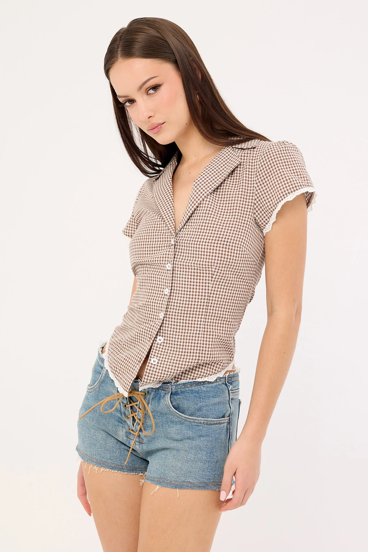 Thrills Mika Low Rise Micro Short Dirty Dust Blue - Image 5