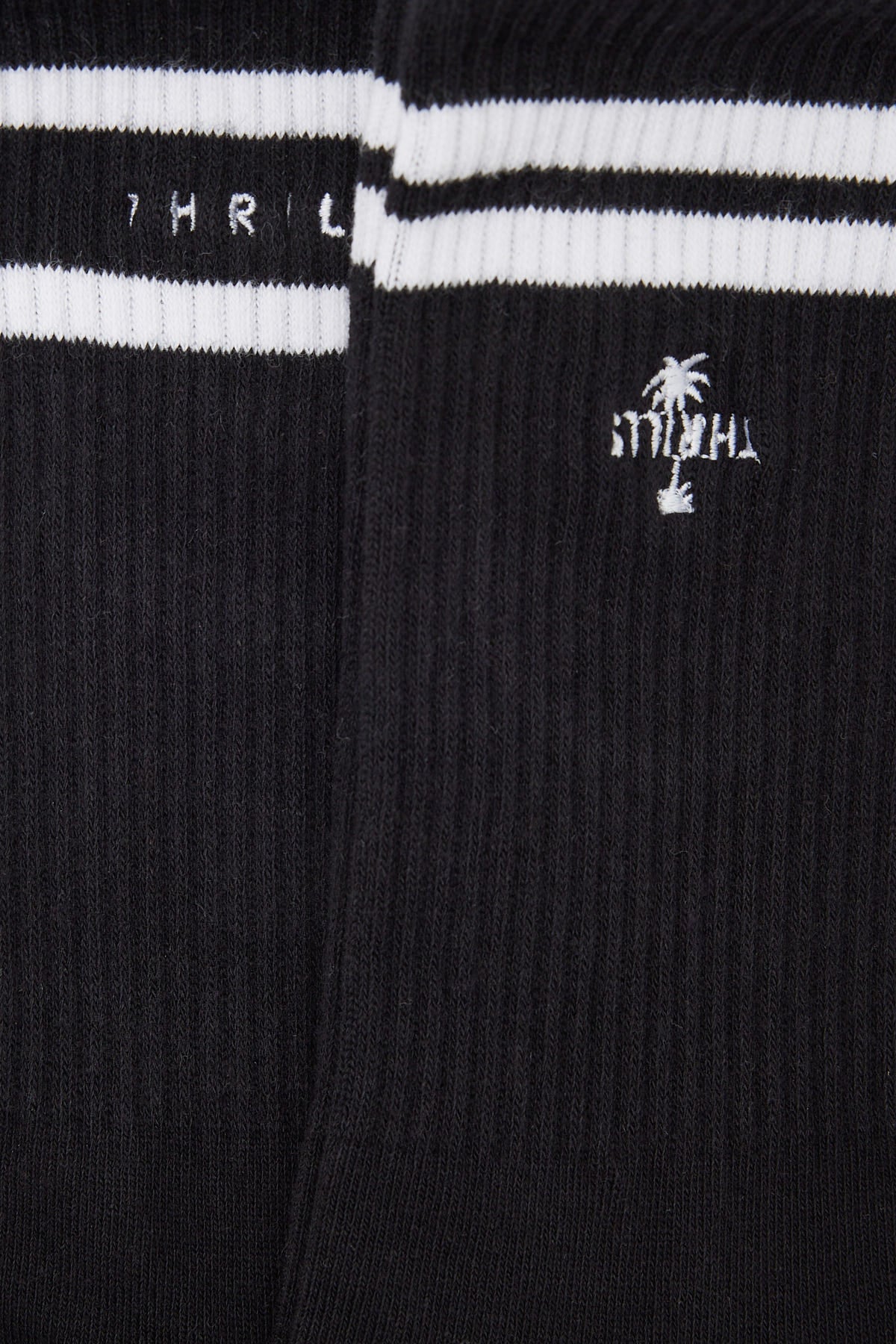 Thrills Multi Logo Socks 2 Pack Black - Image 2